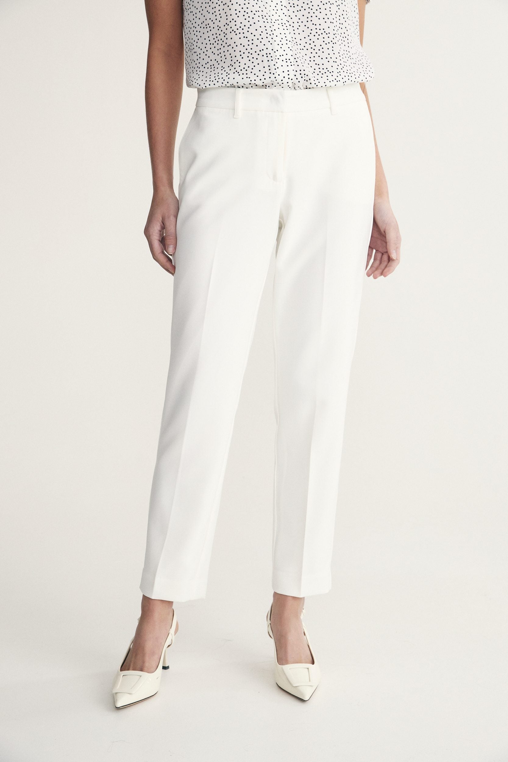 Pantalon droit écourté