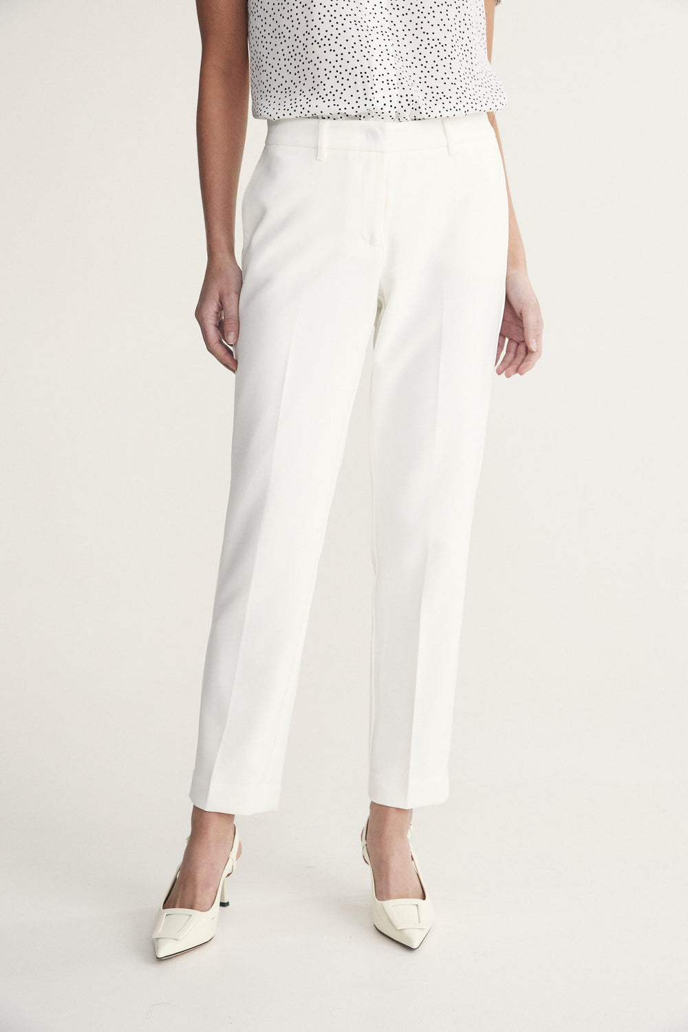 Pantalon droit écourté