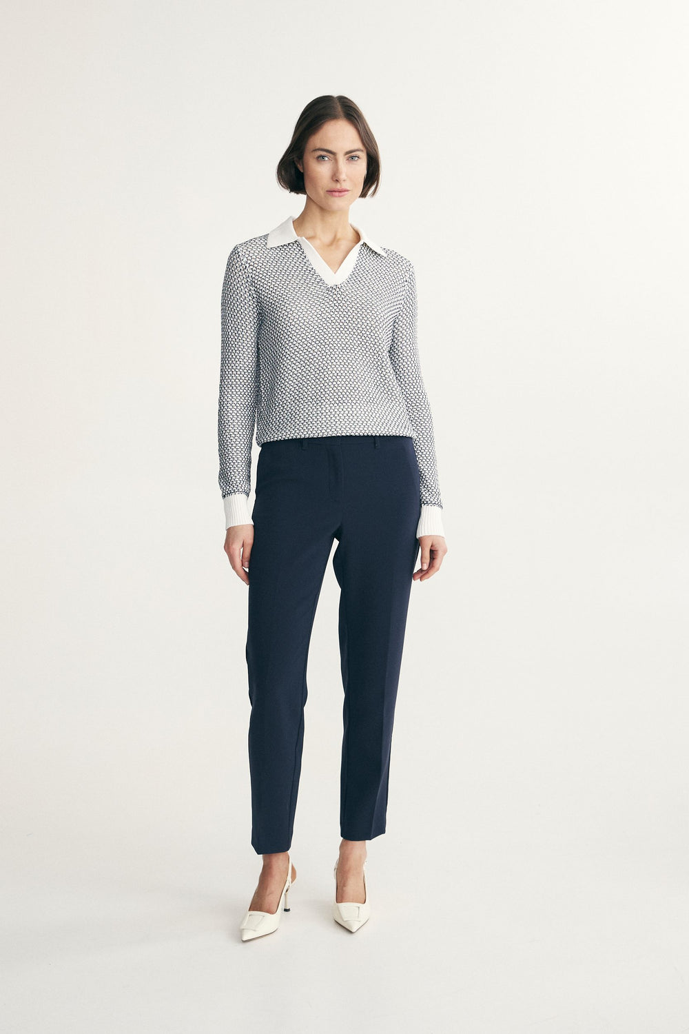 Pantalon droit écourté