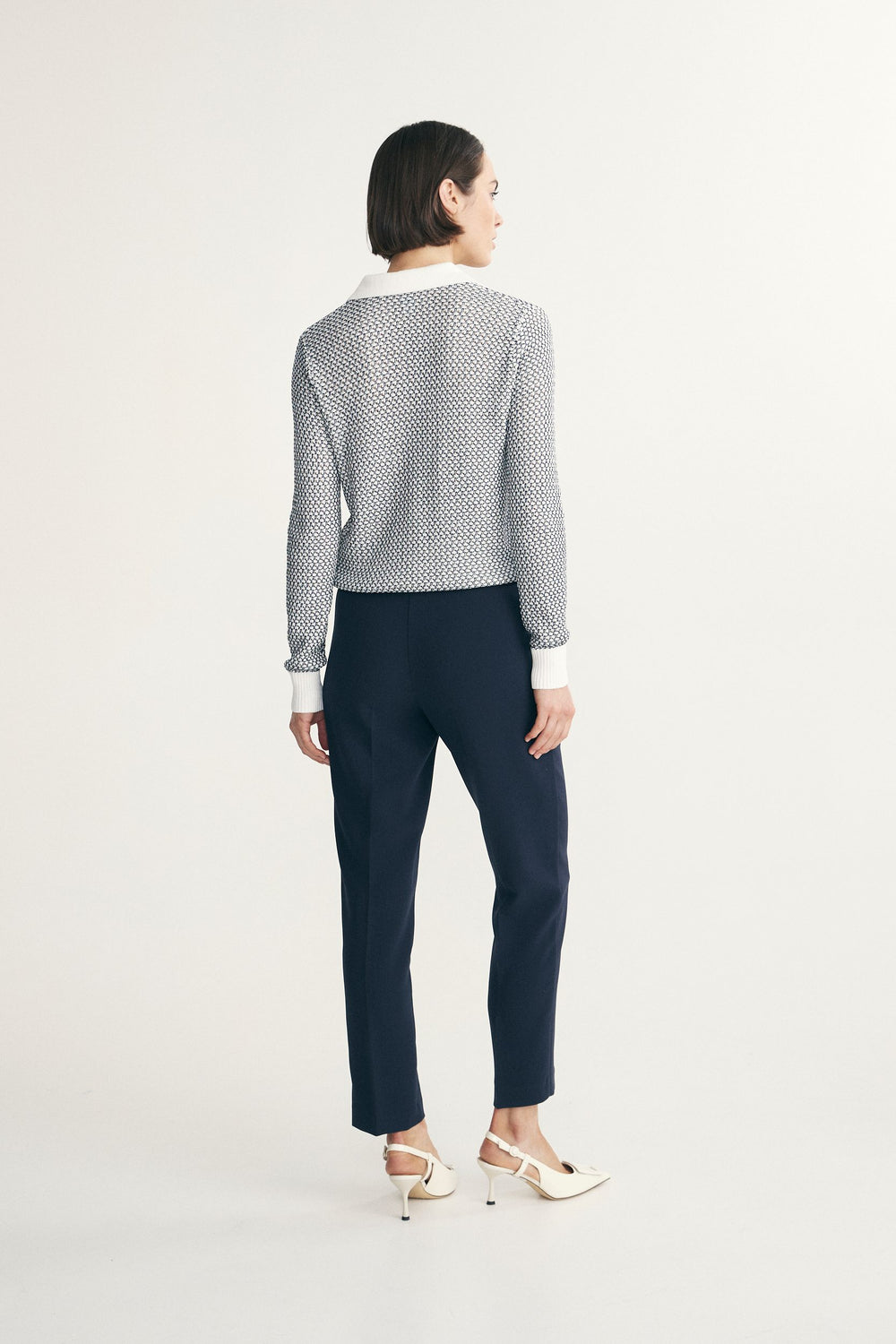 Pantalon droit écourté