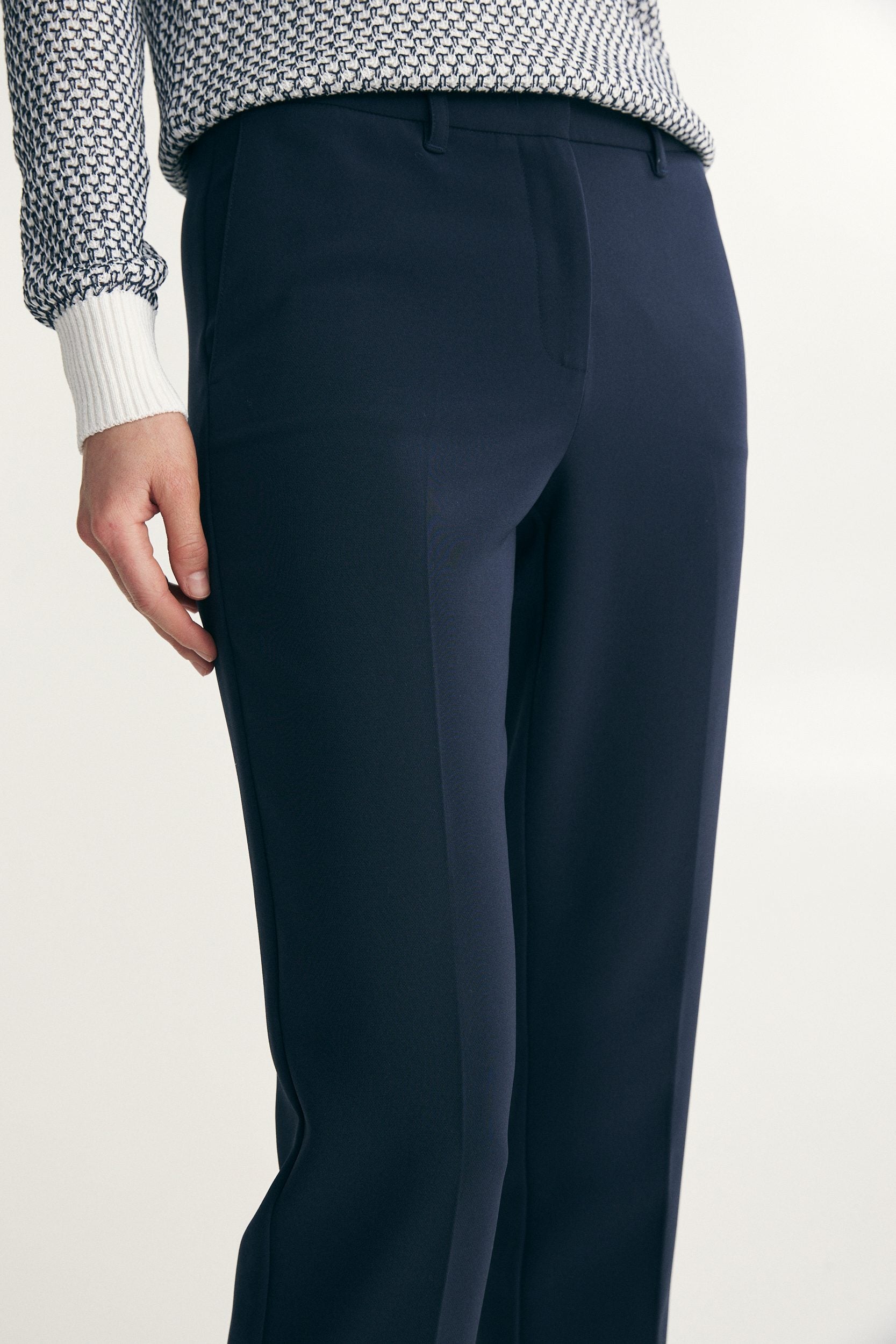 Pantalon droit écourté