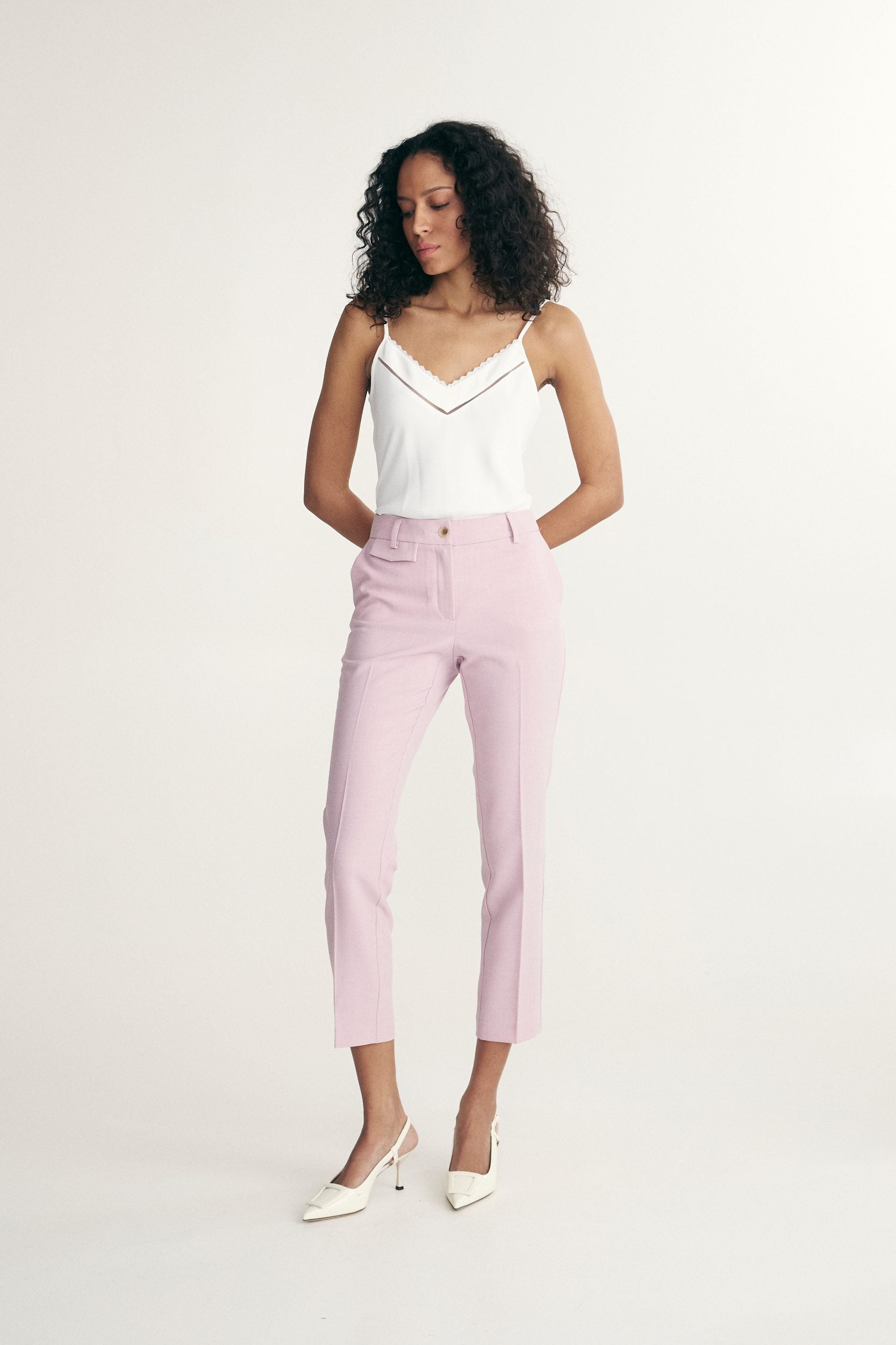 Straight cropped pant