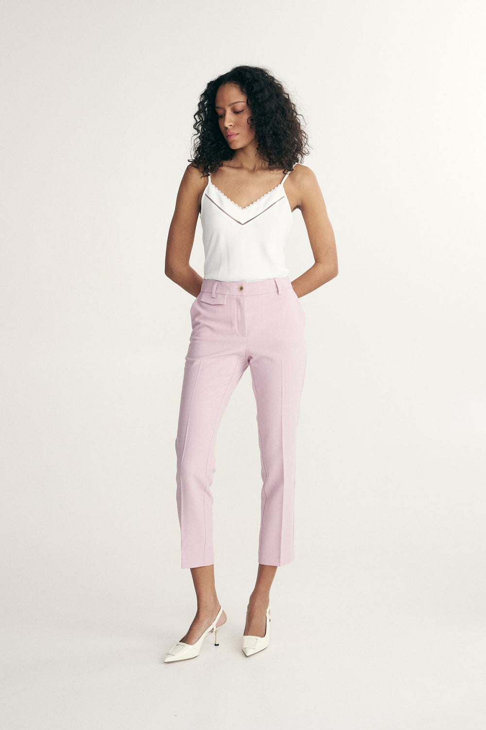 Straight cropped pant
