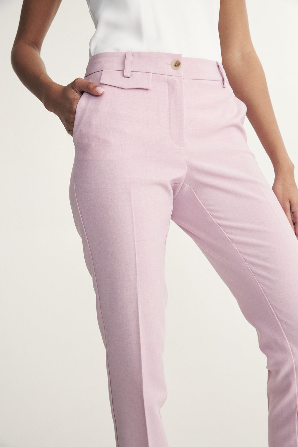 Straight cropped pant