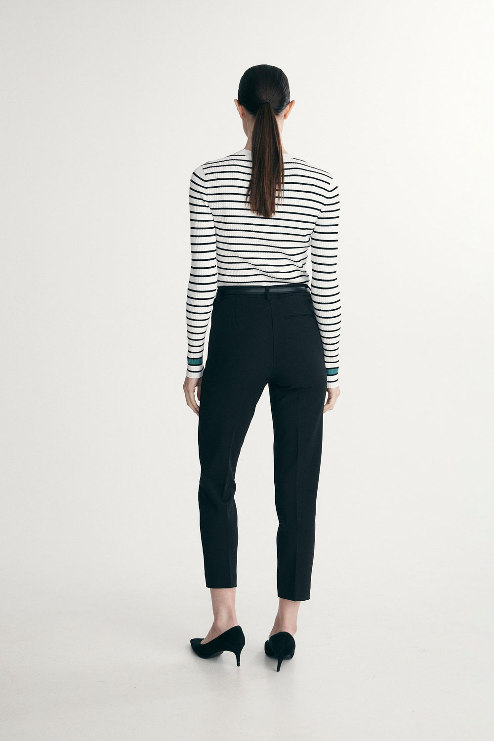Straight cropped pants