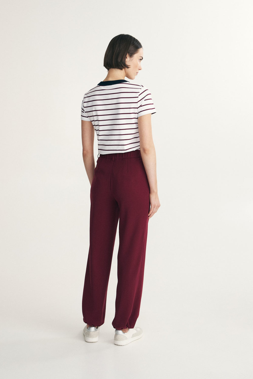 Pantalon à cordon au bas