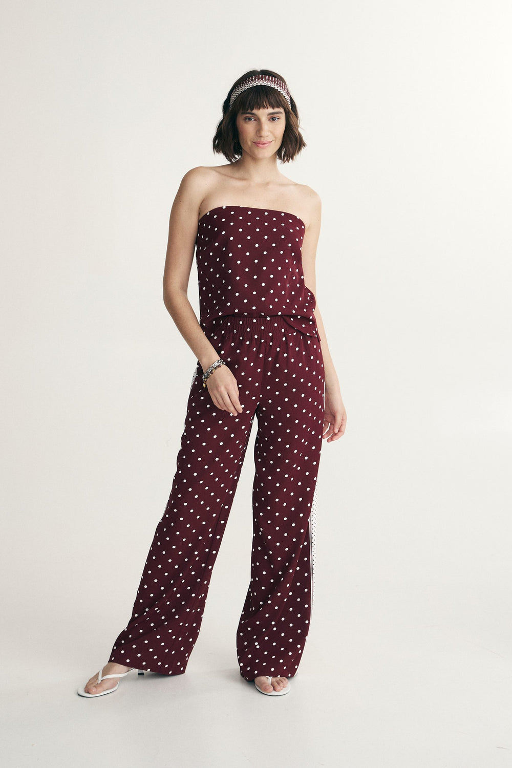 Pantalon à pois