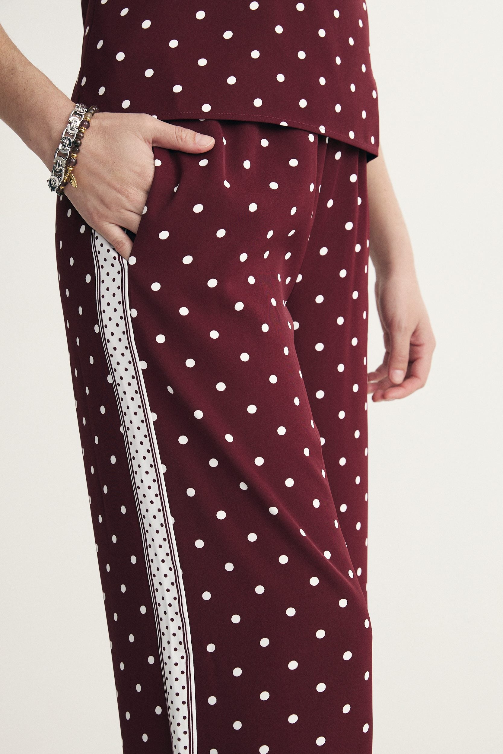 Pantalon à pois