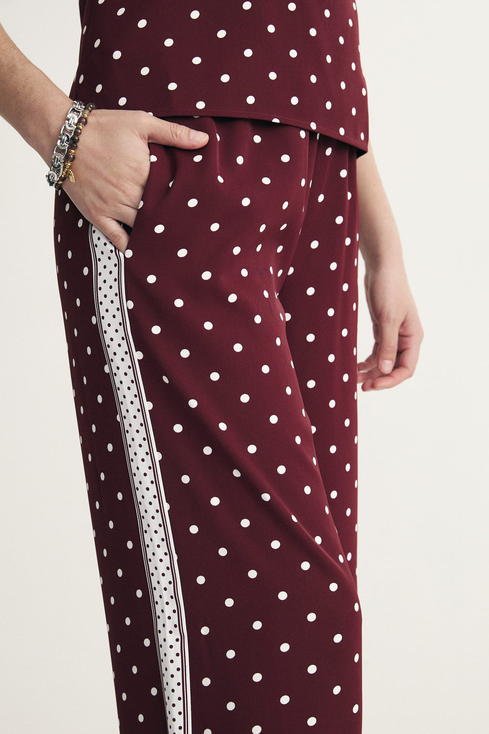 Pantalon à pois
