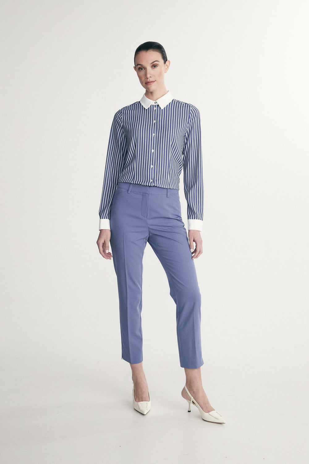 Pantalon droit écourté