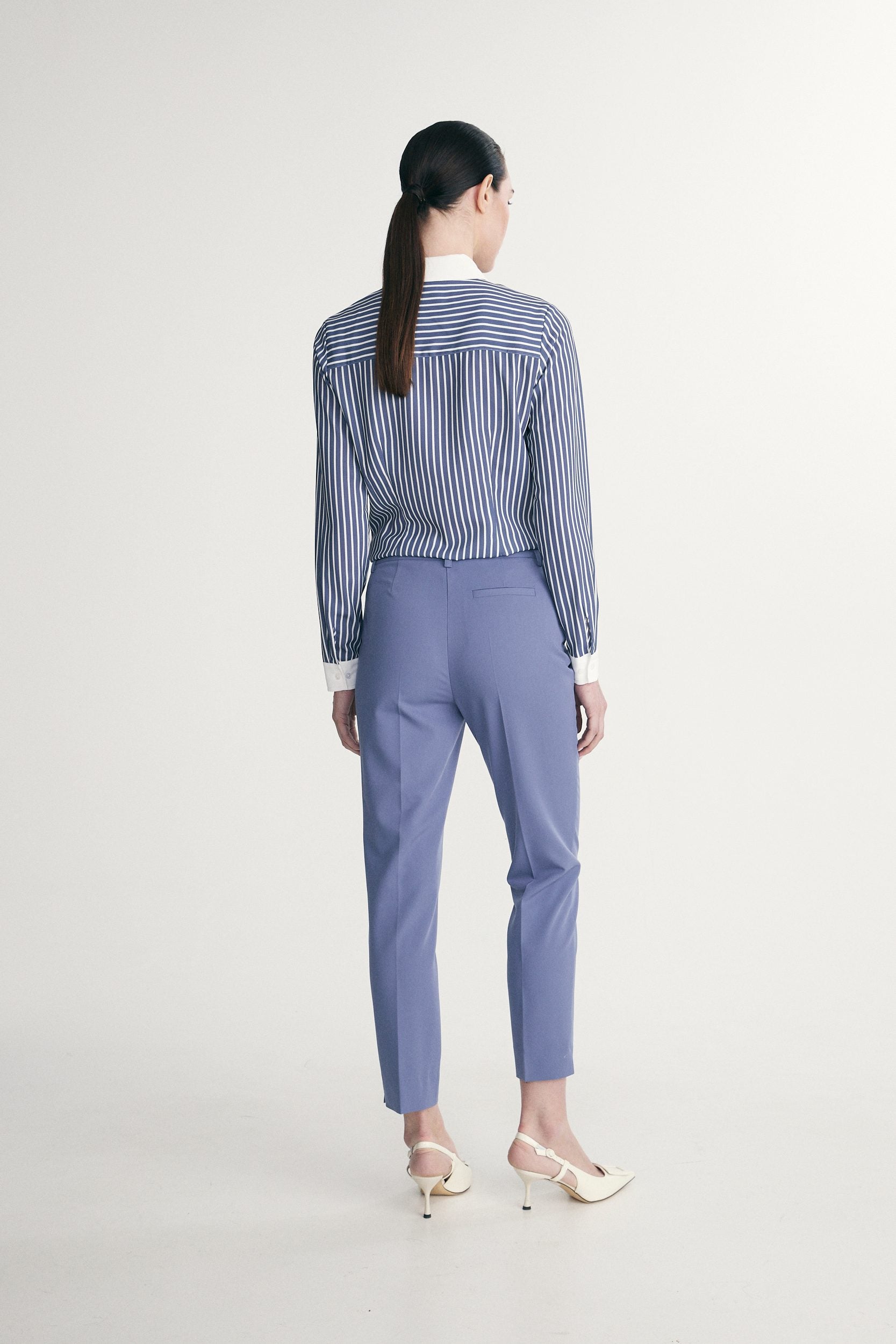 Pantalon droit écourté