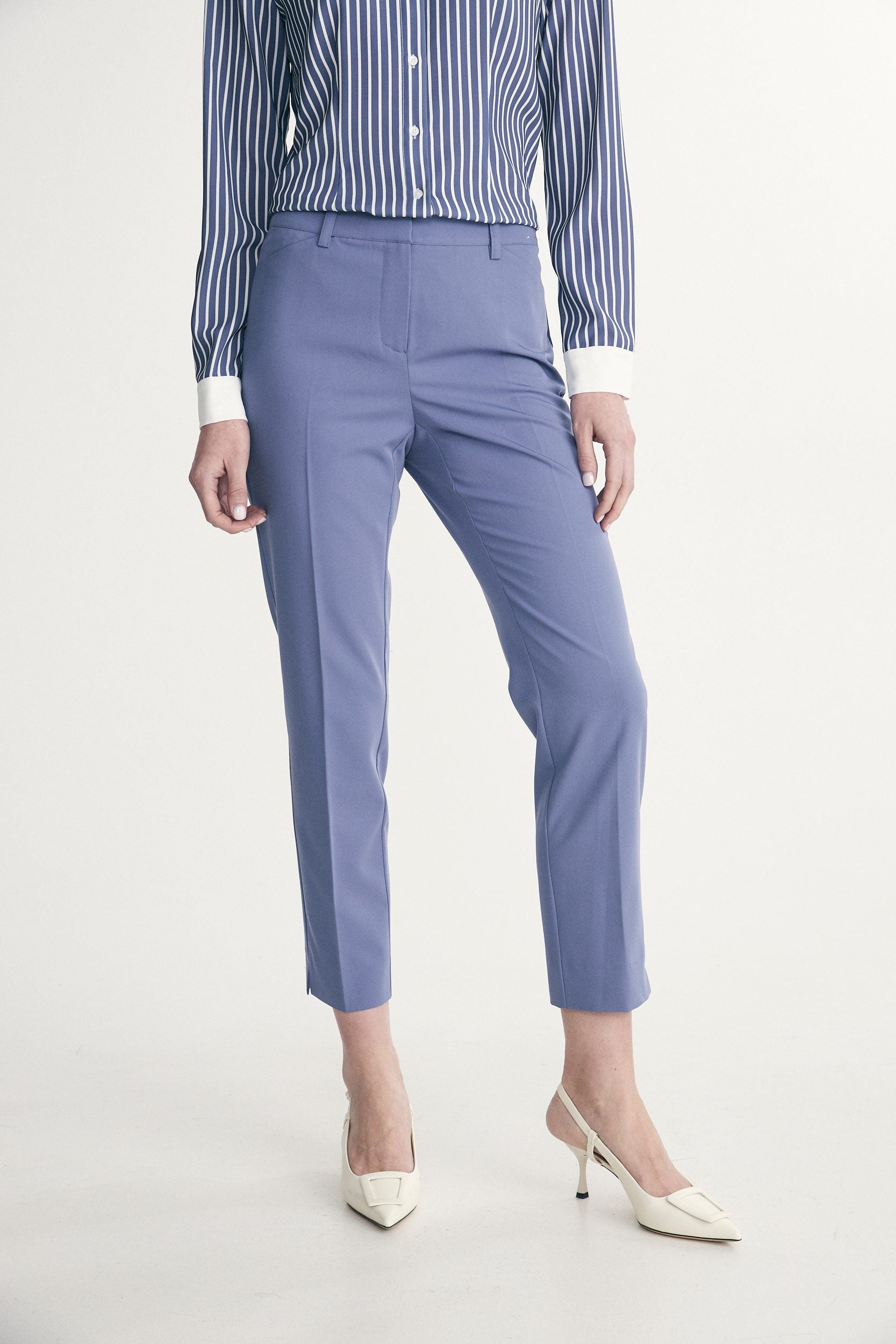Pantalon droit écourté