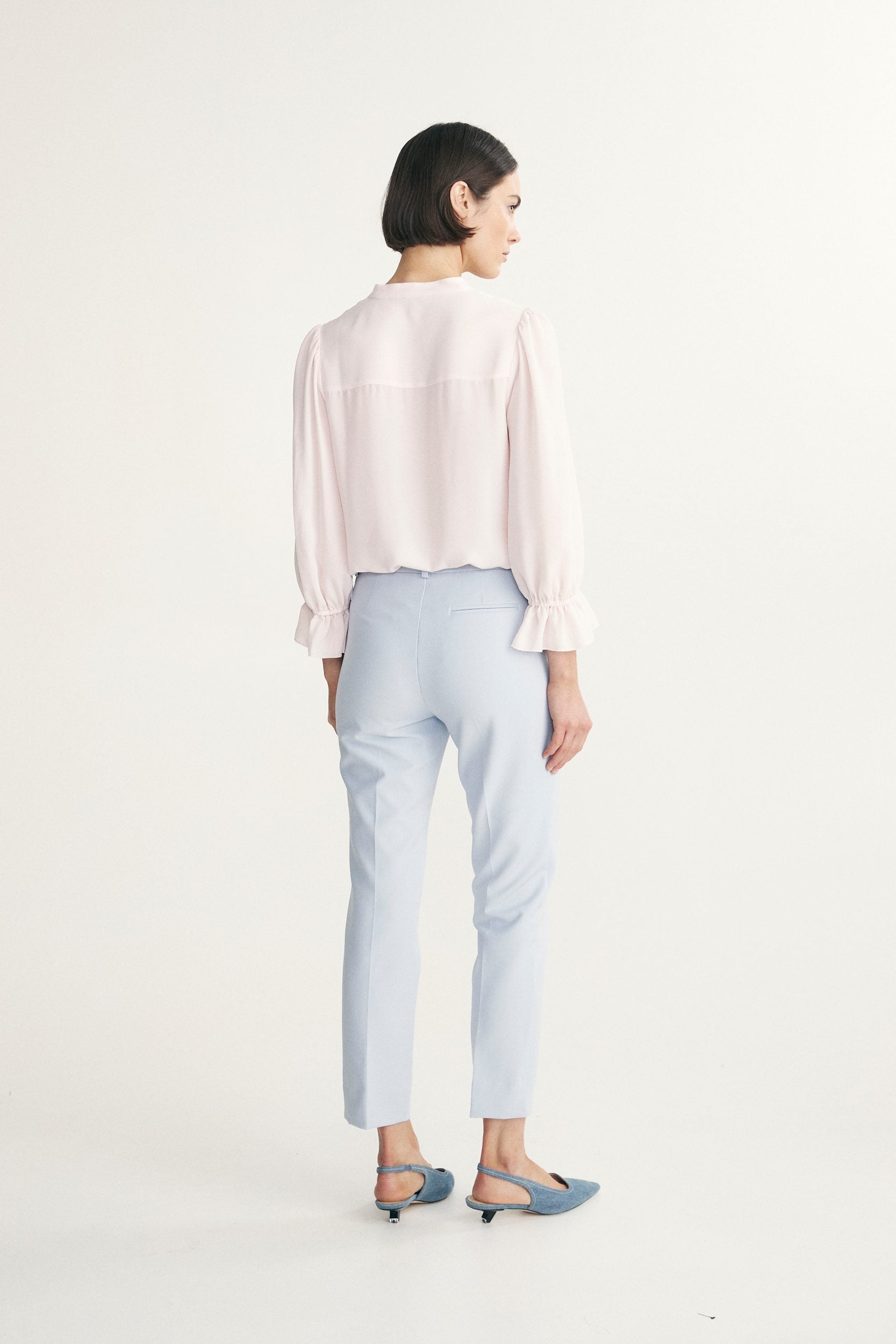 Pantalon droit écourté