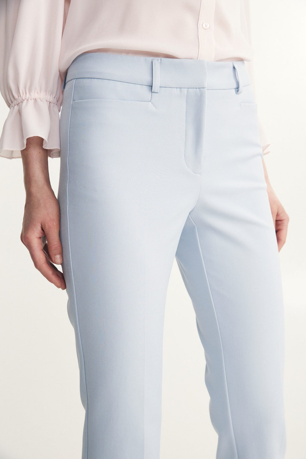 Pantalon droit écourté