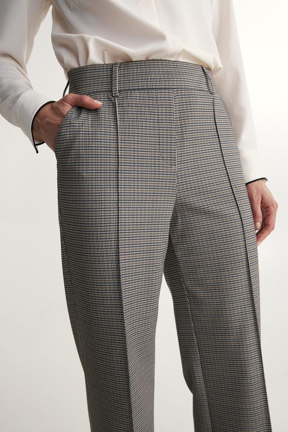 Pantalon extensible à taille élastique