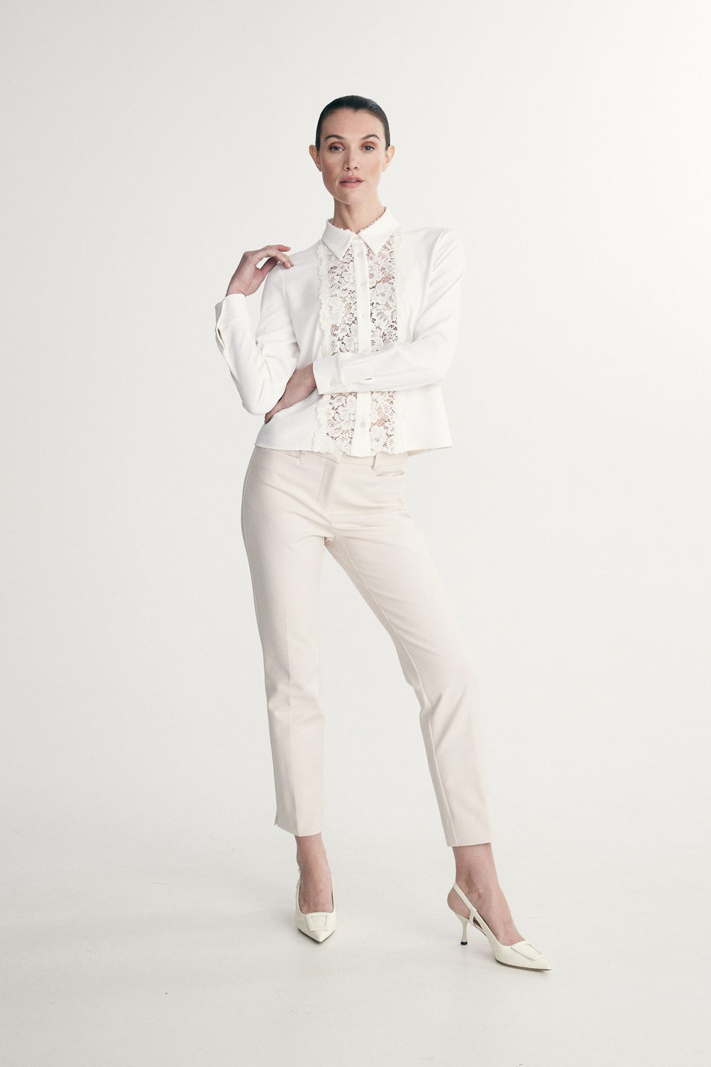 Straight cropped pants