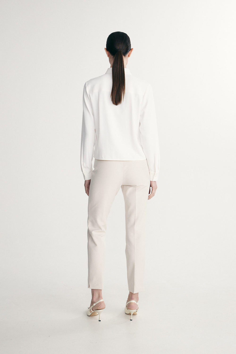 Straight cropped pants