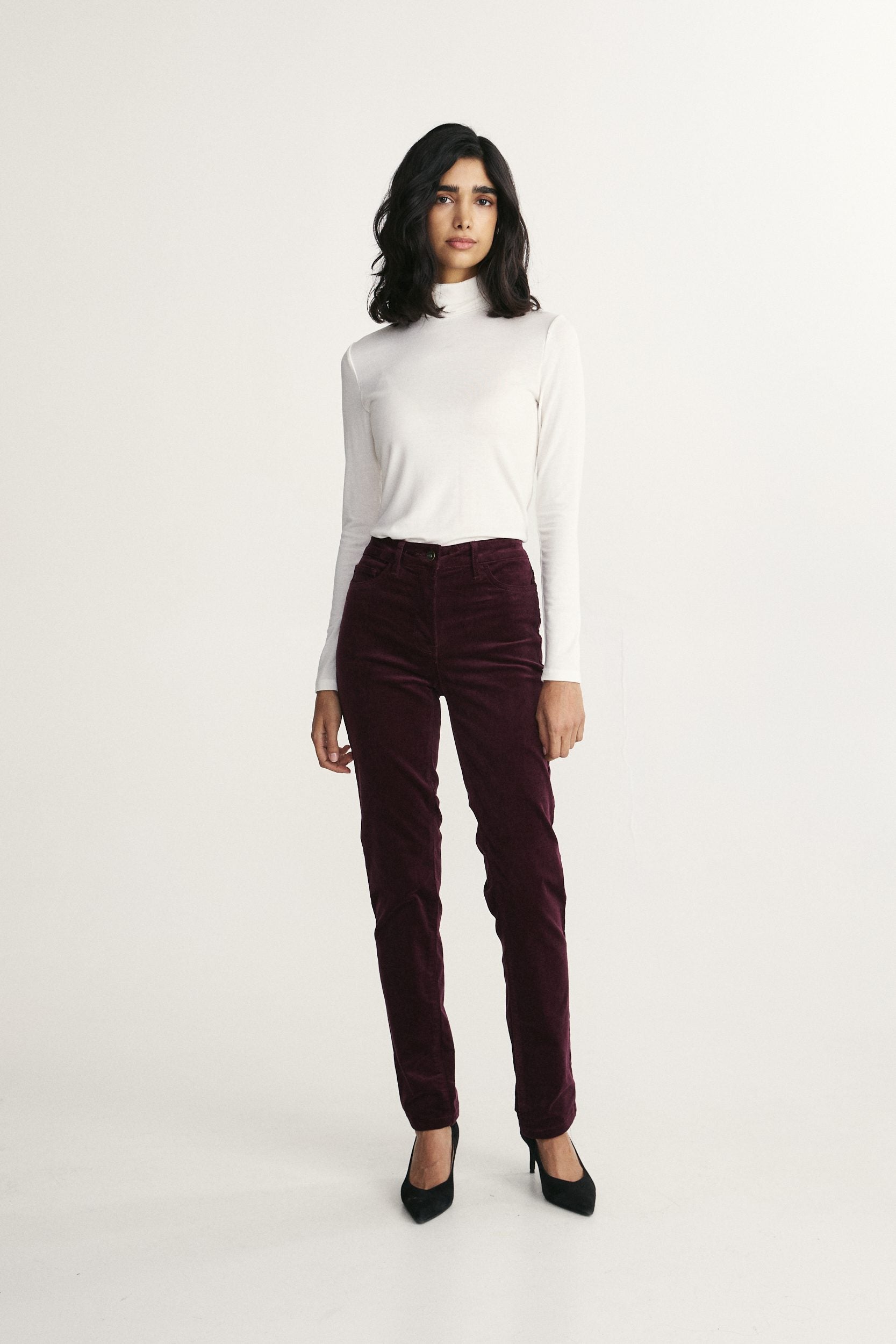 Corduroy high waist pant