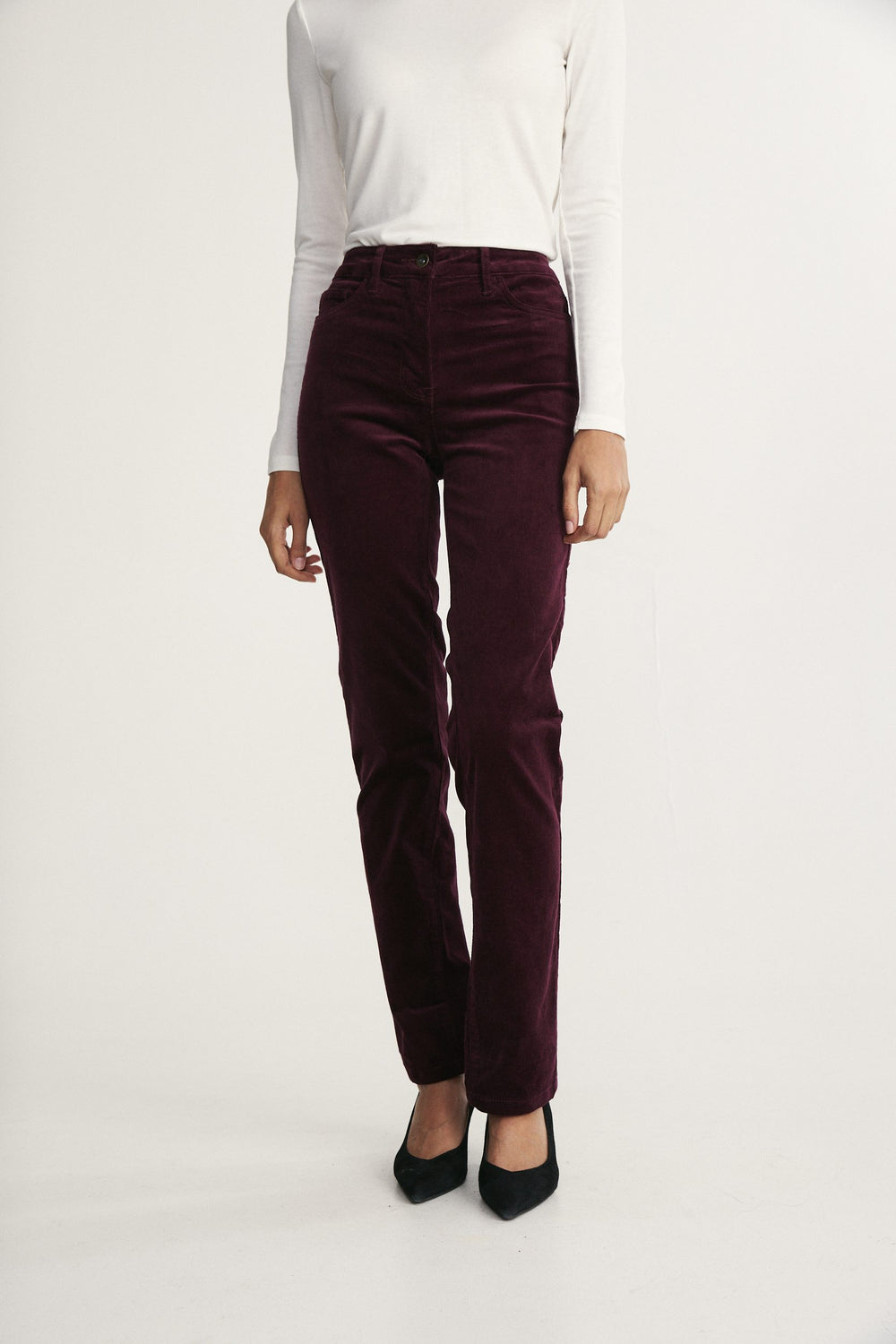 Corduroy high waist pant