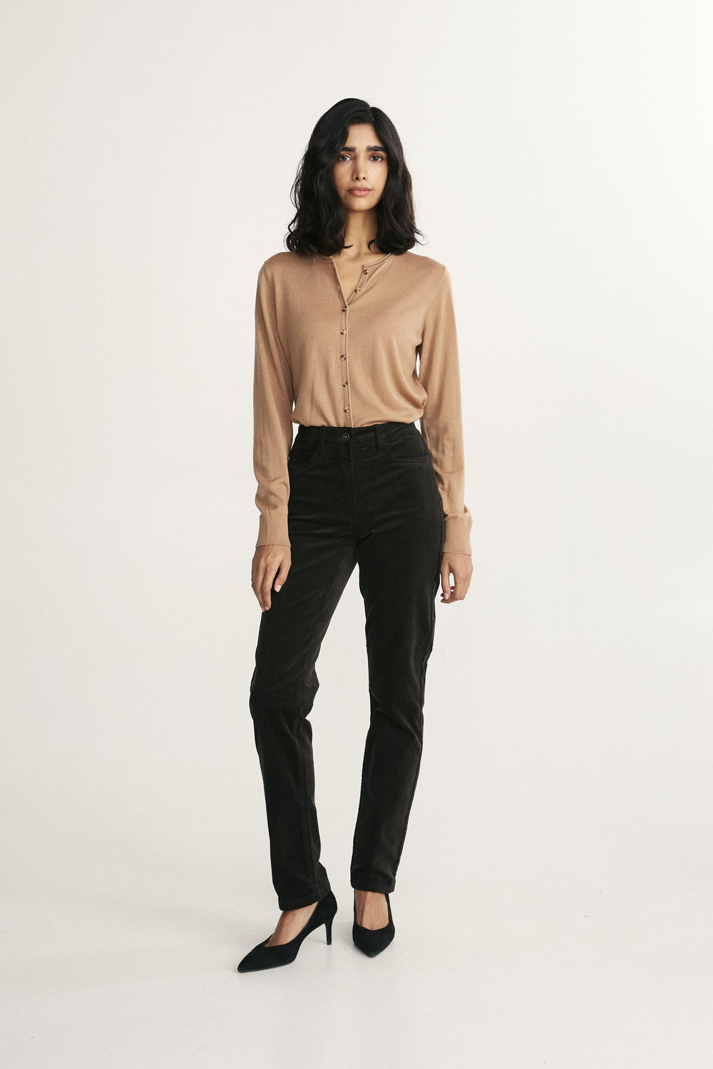 Corduroy high waist pant