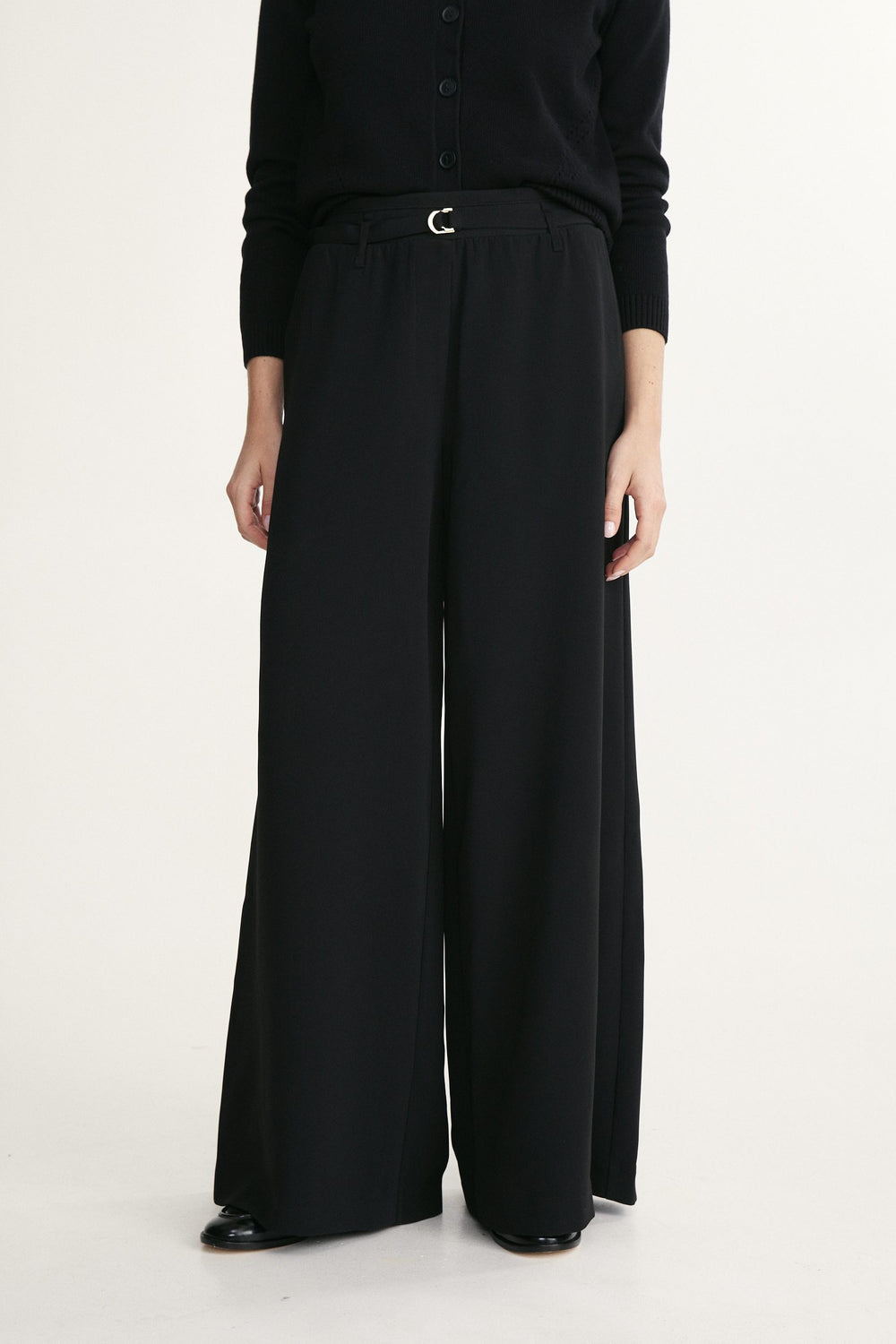 High waist extra wide leg pant