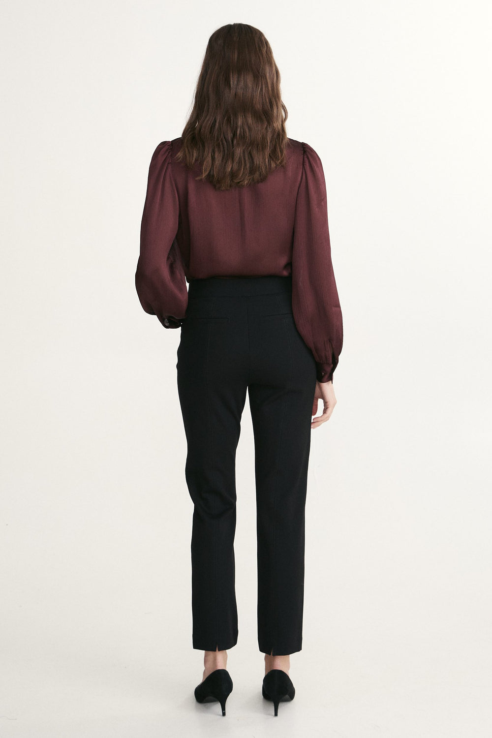 Stretch pant with elastic waist
