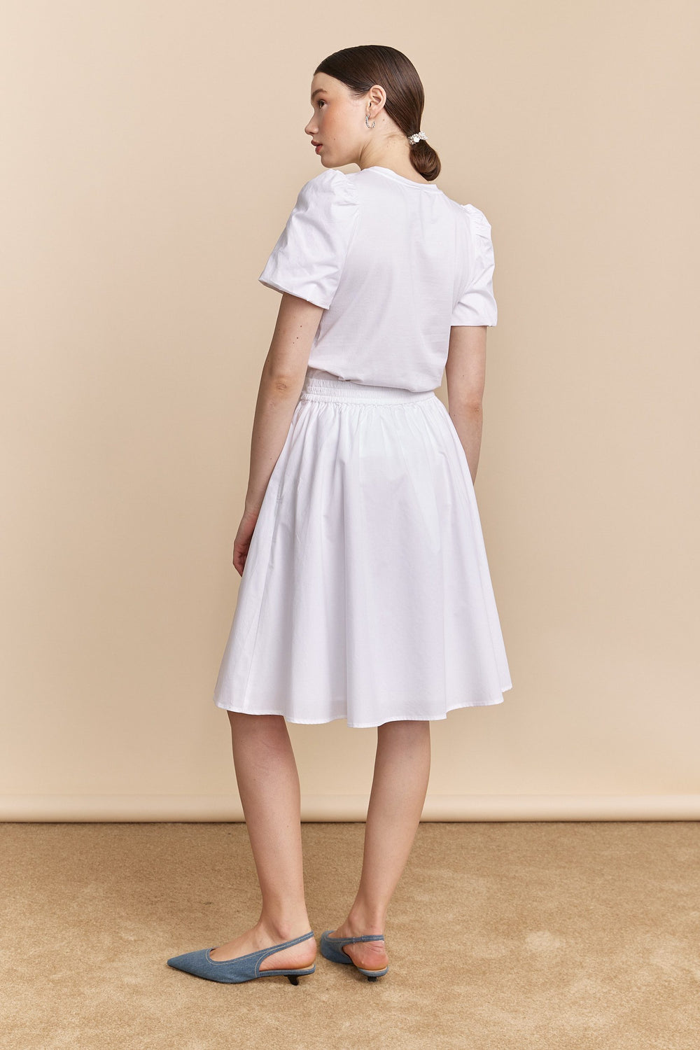 Jupe avec taille élastique