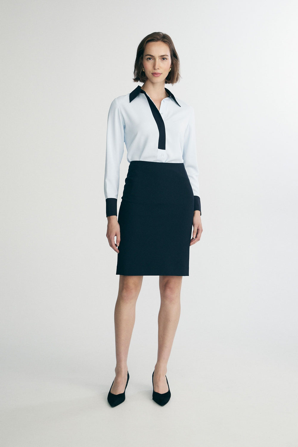 High waist pencil skirt