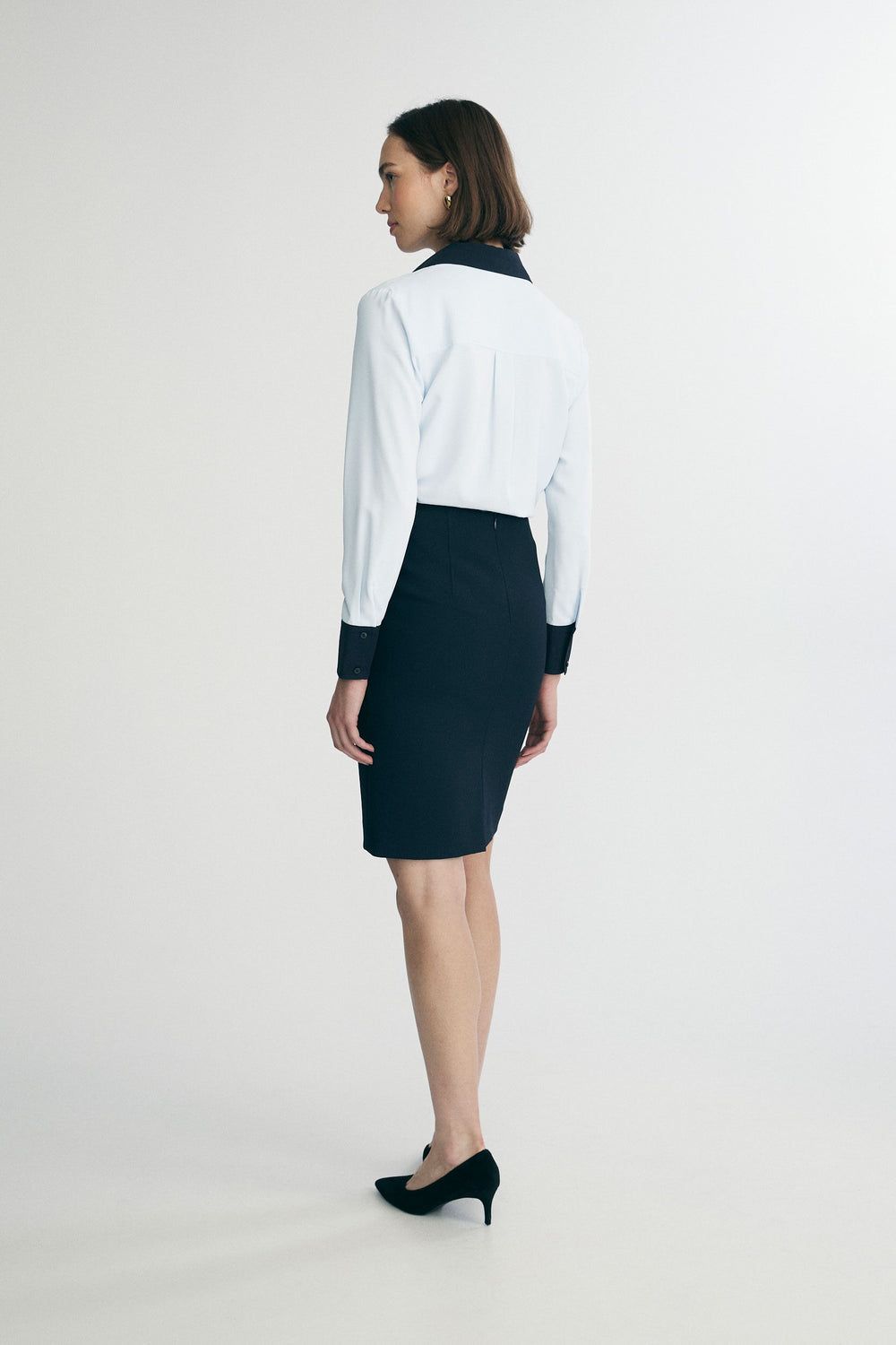 High waist pencil skirt