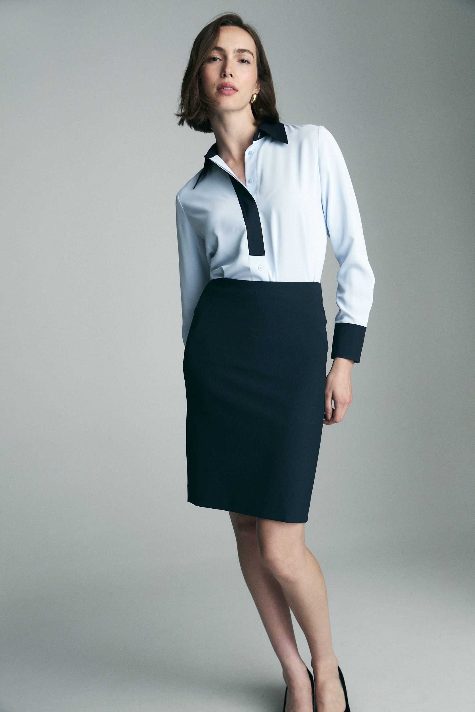 High waist pencil skirt