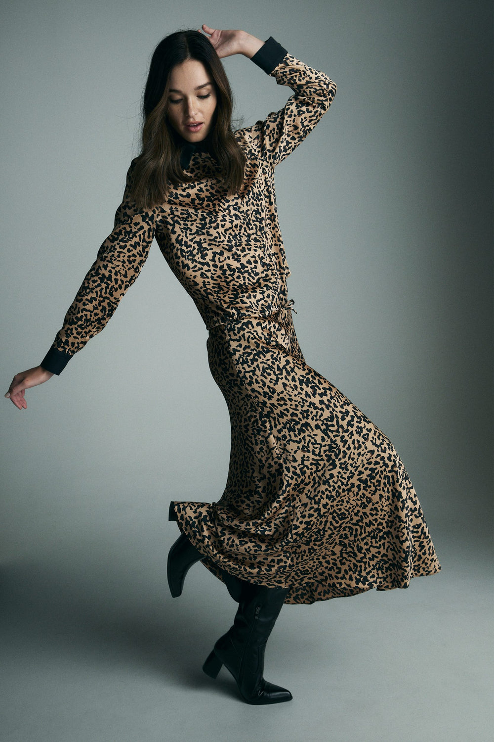 Leopard print skirt