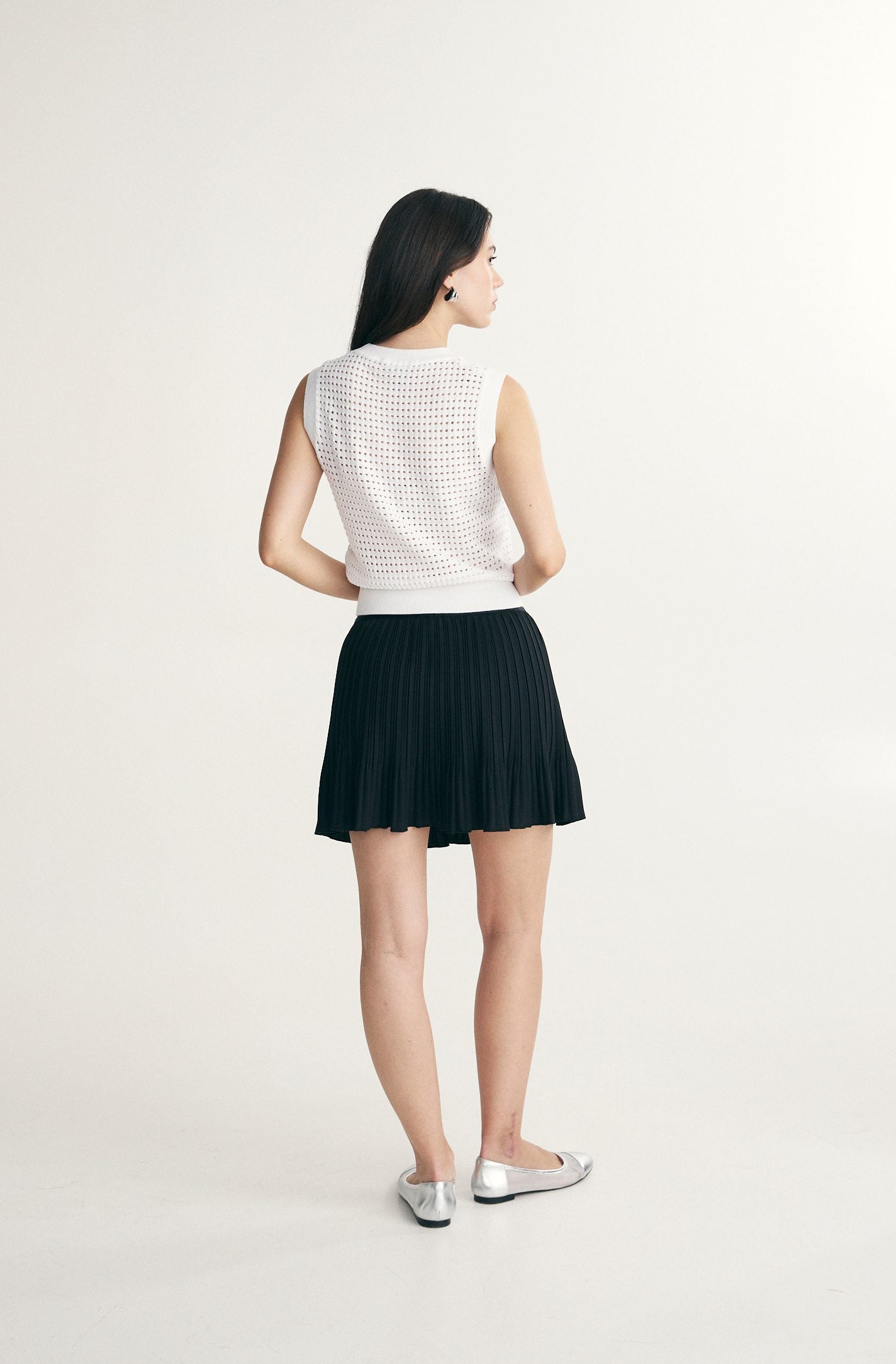 Mini pleated skort