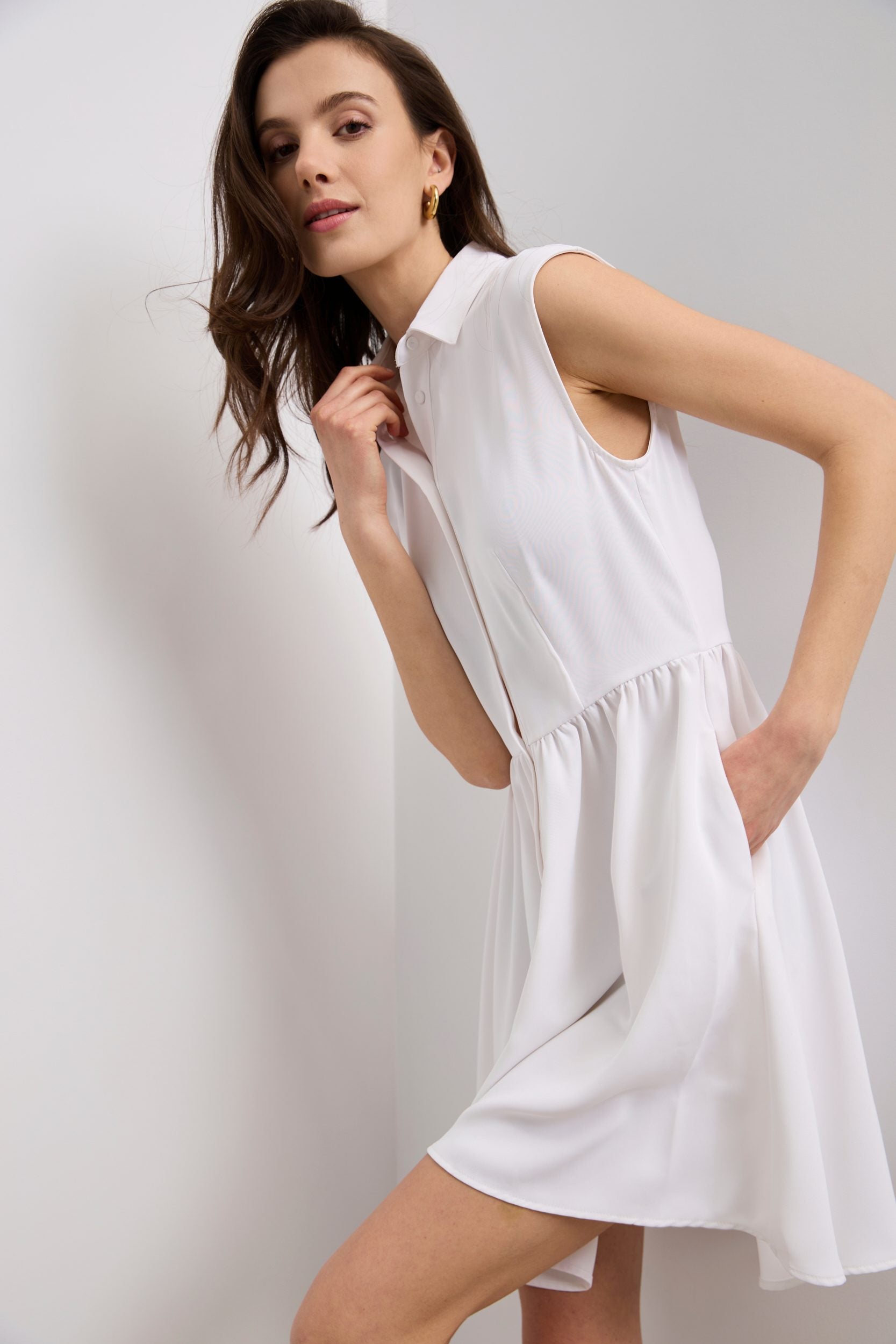 Robe chemise fluide