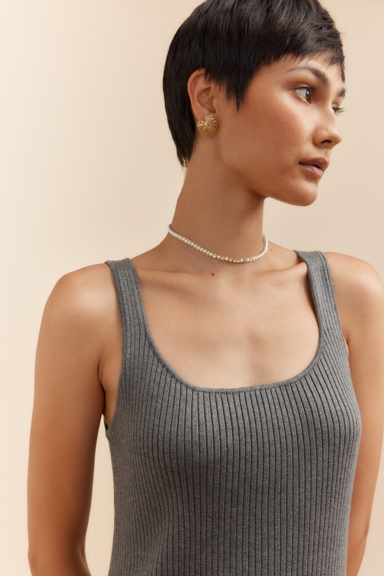 Robe en maille côtelée 2 1