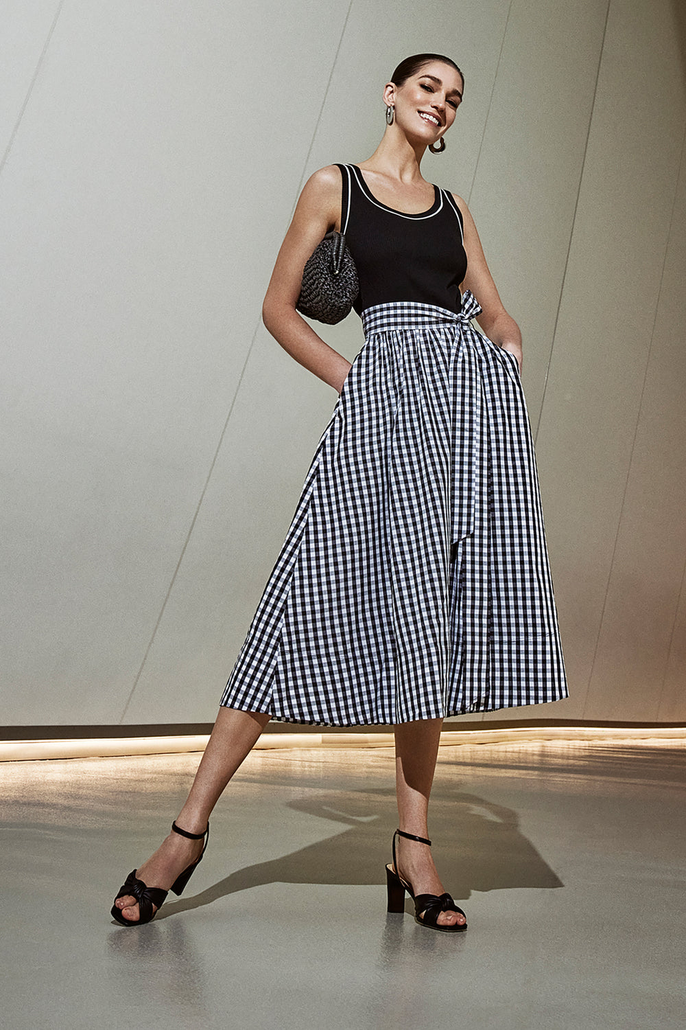 Robe à motif vichy