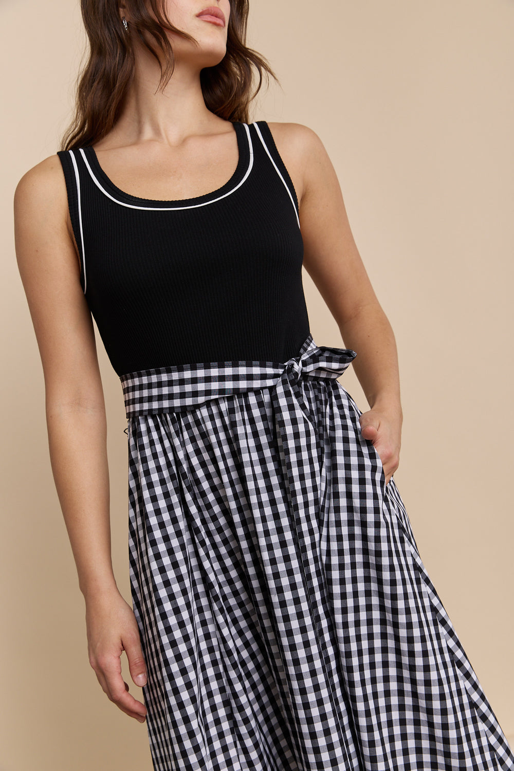 Robe à motif vichy