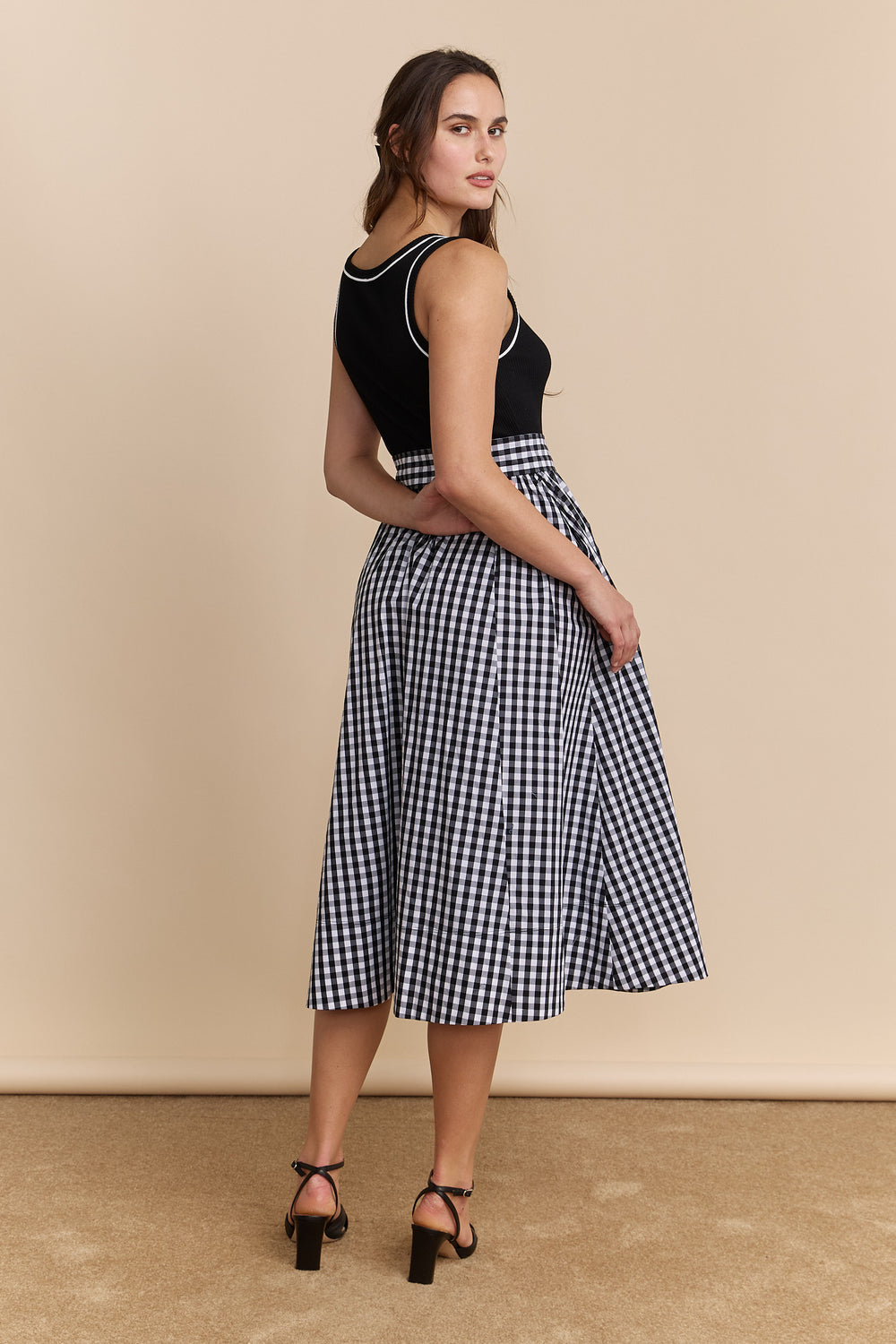 Robe à motif vichy