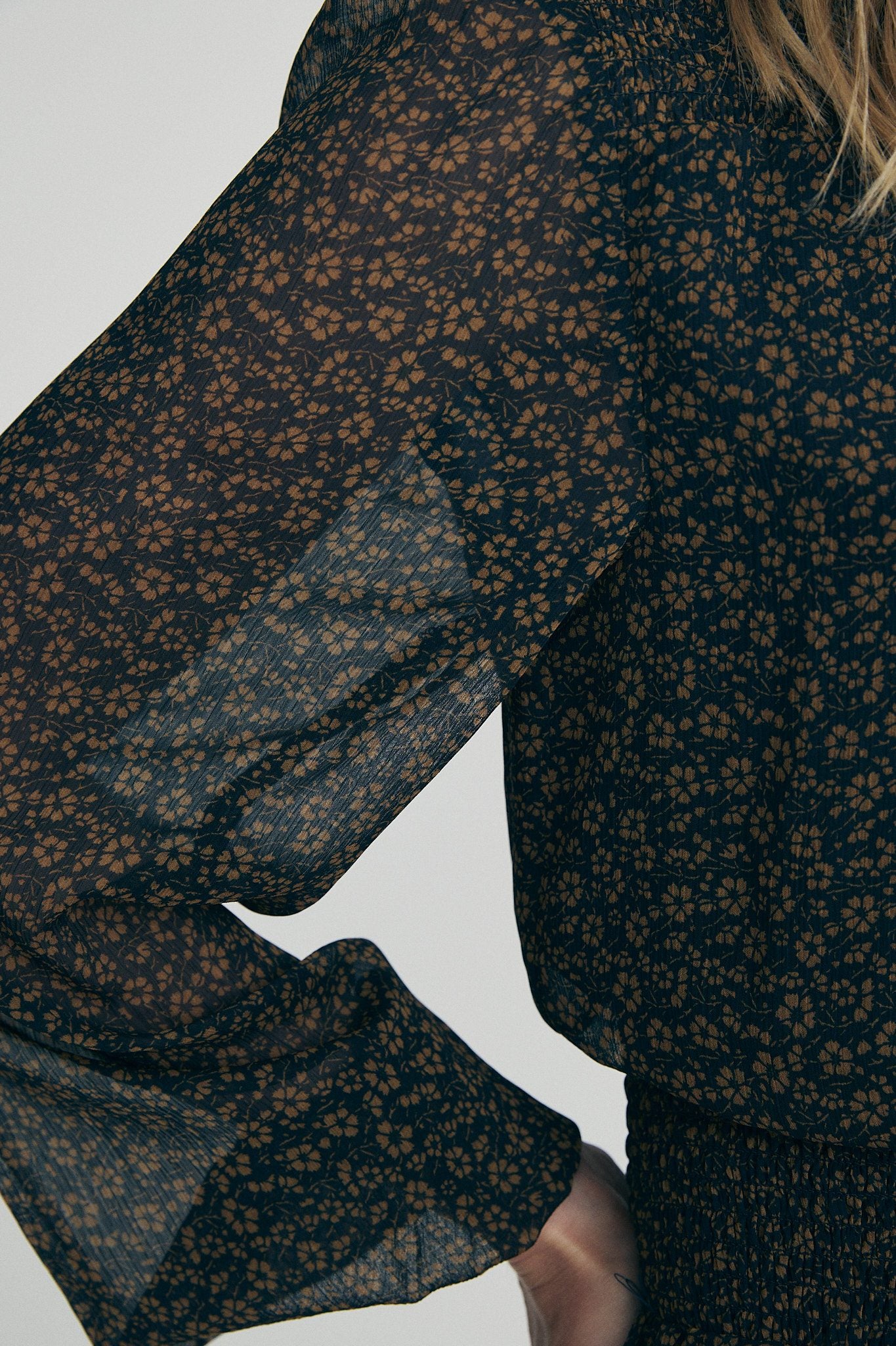 Floral printed fluid dress