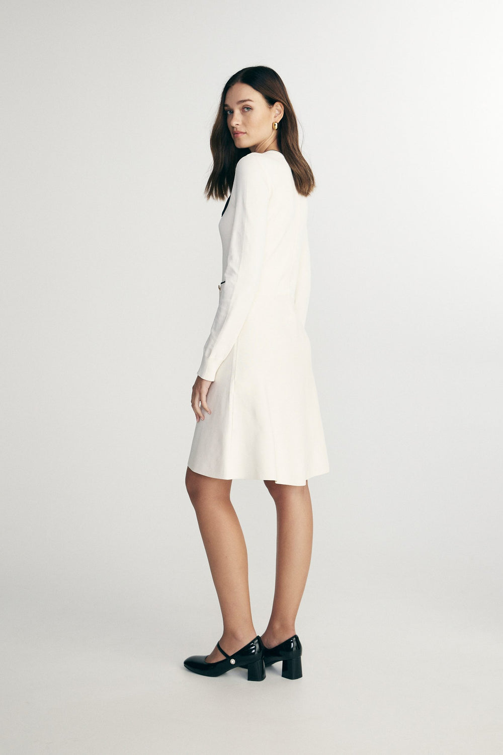 Robe évasée en maille