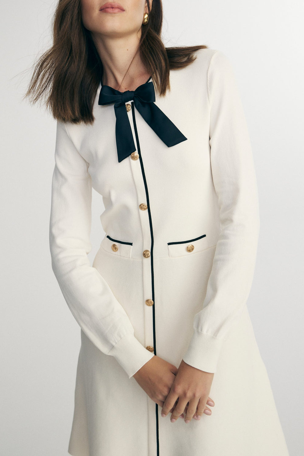 Robe évasée en maille