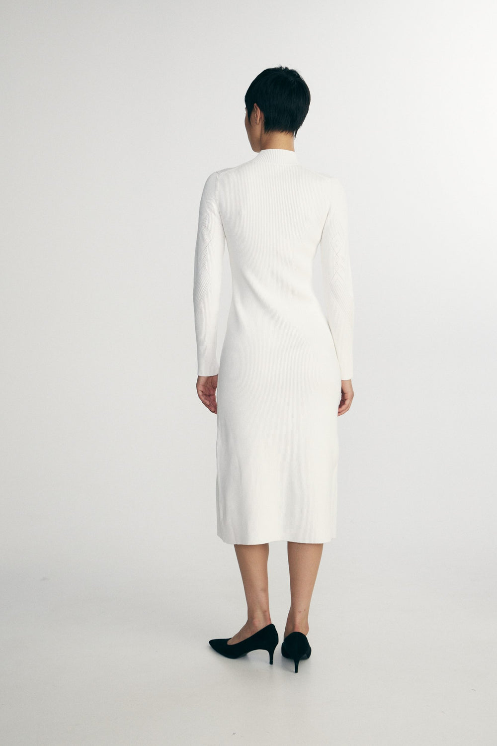 Robe maxi en maille avec fente