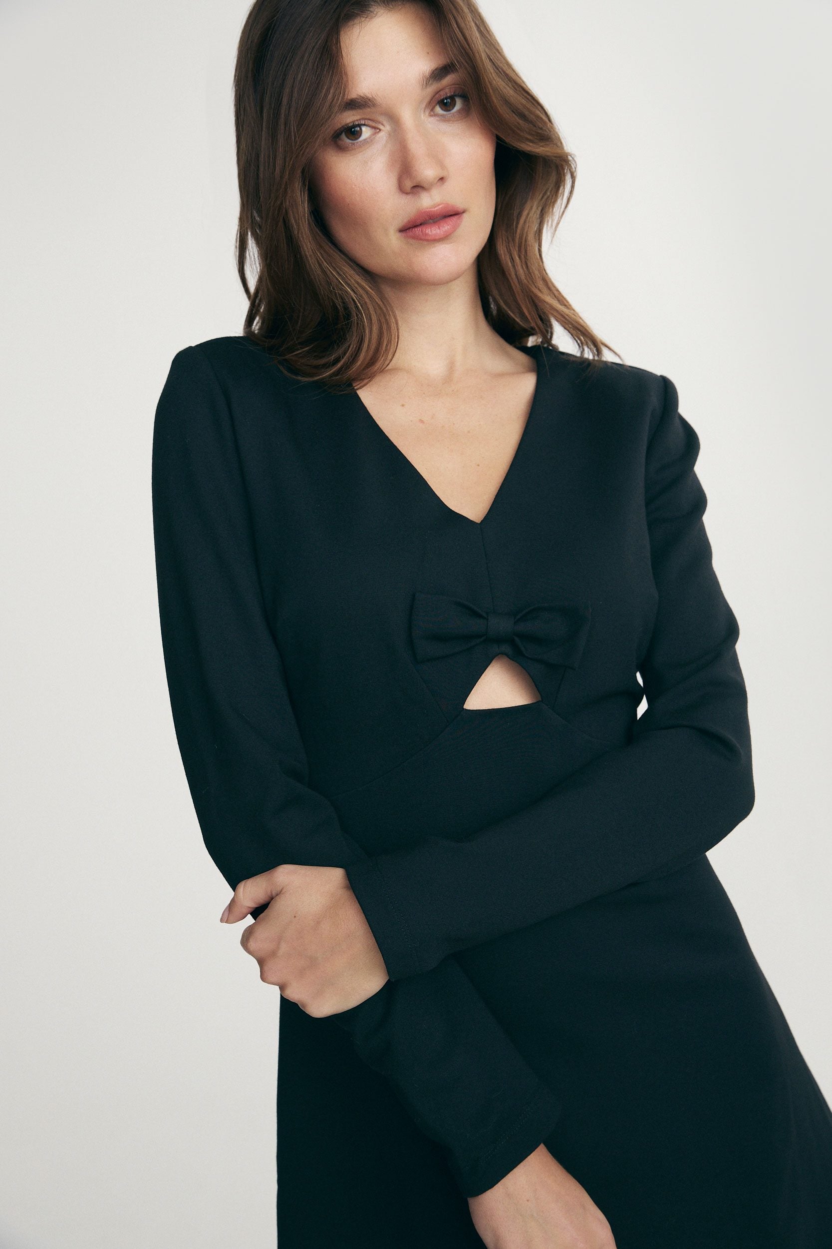 Robe avec nœud devant