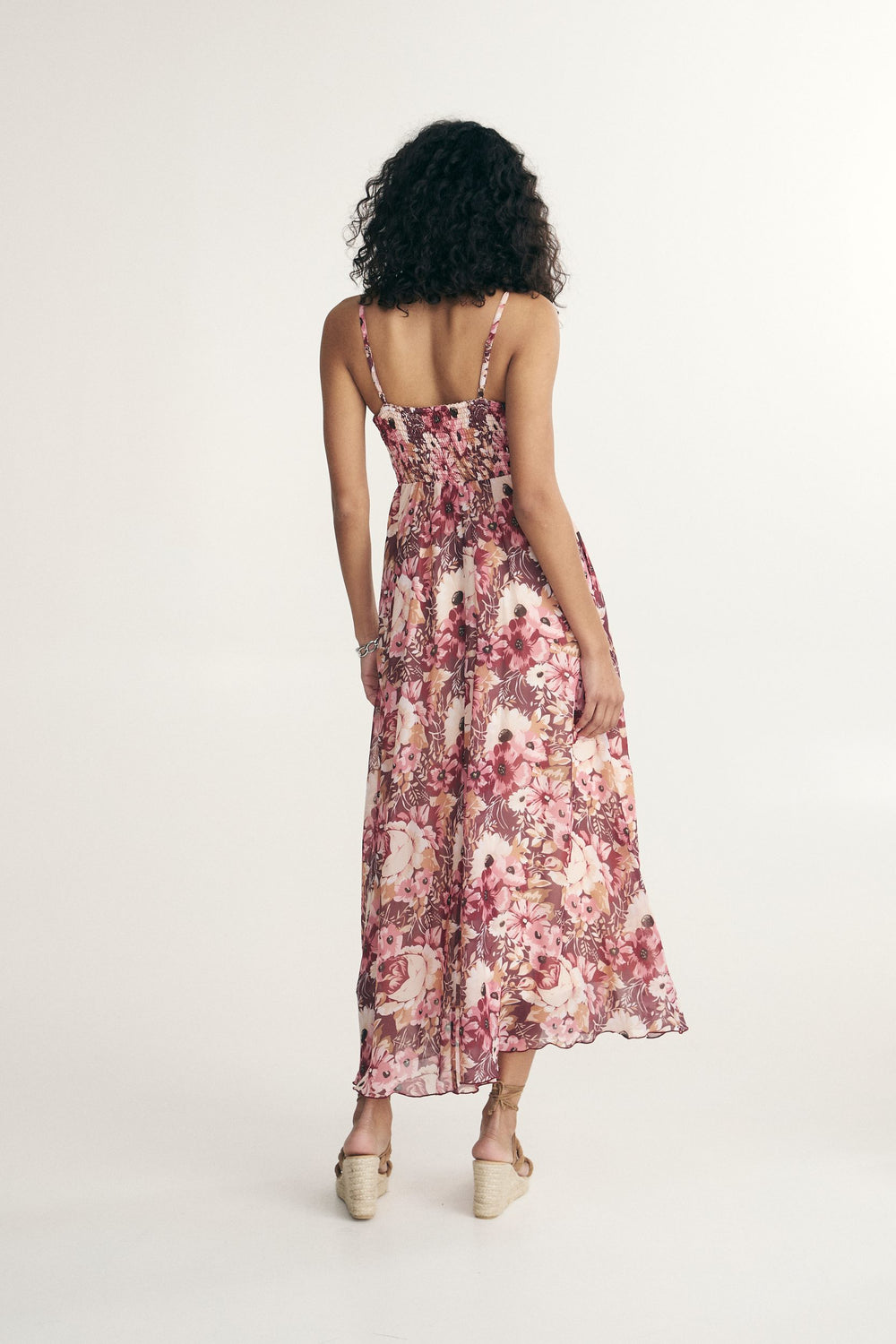 Maxi dress with floral print