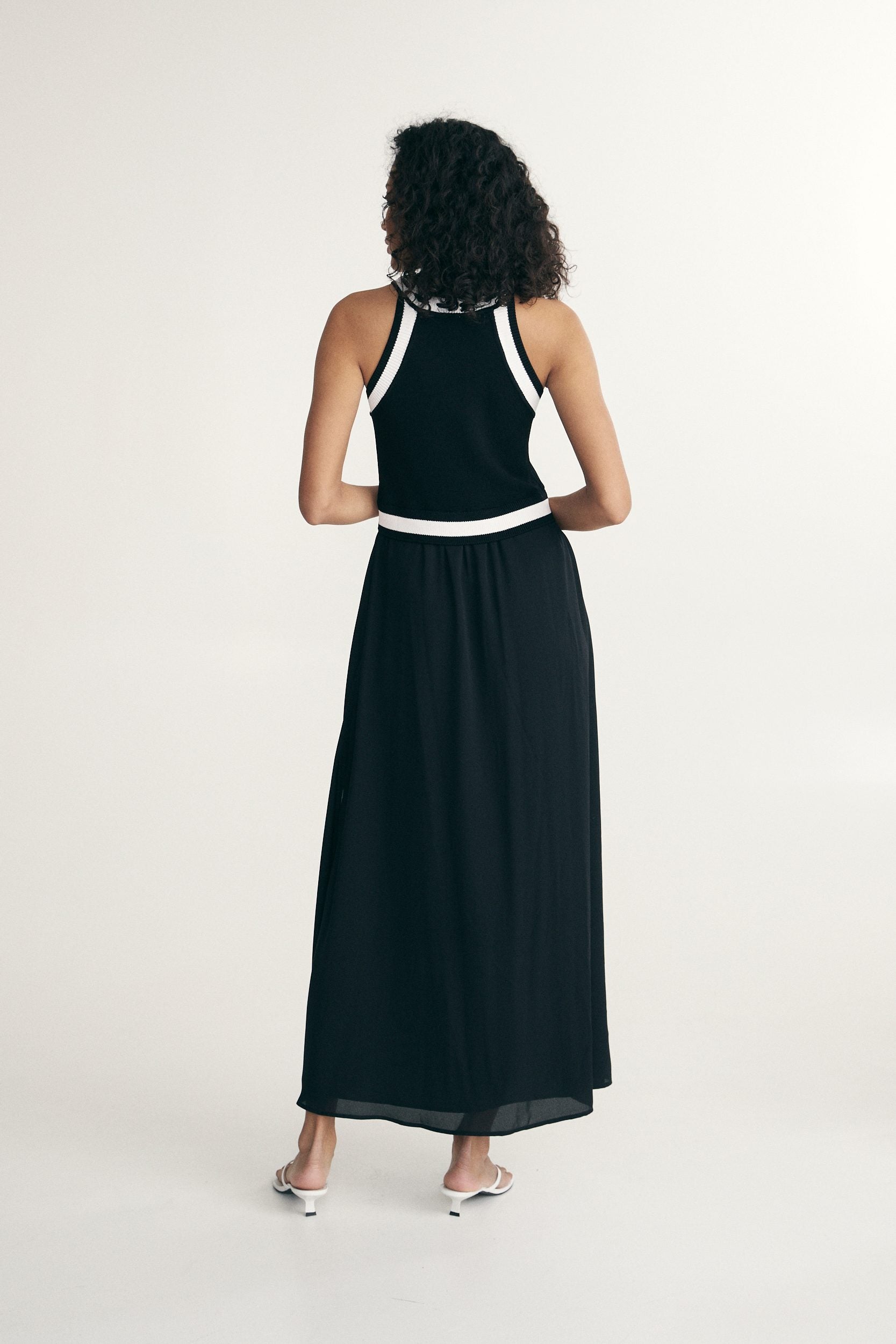 Robe maxi sans manches