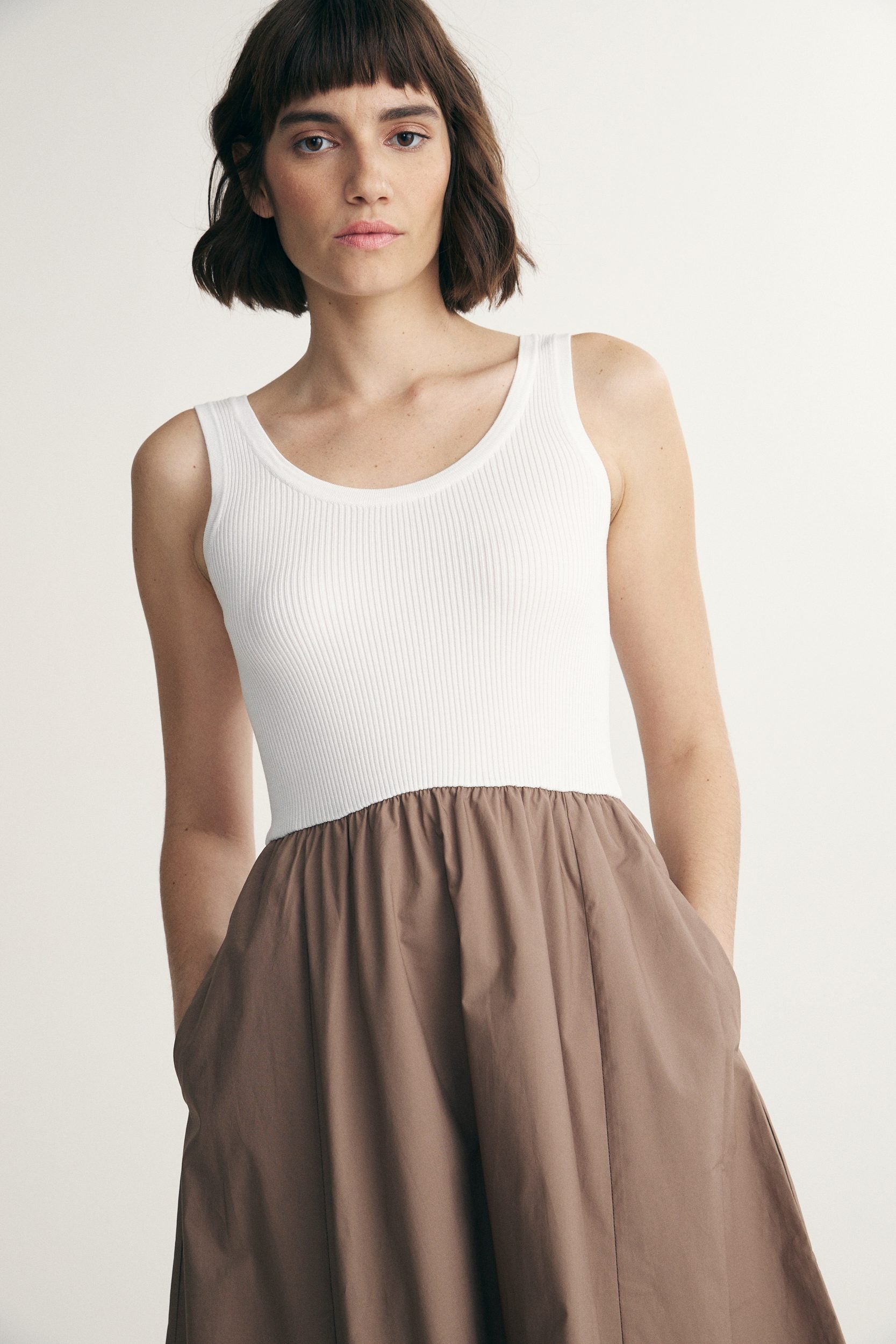 Robe bi-matière
