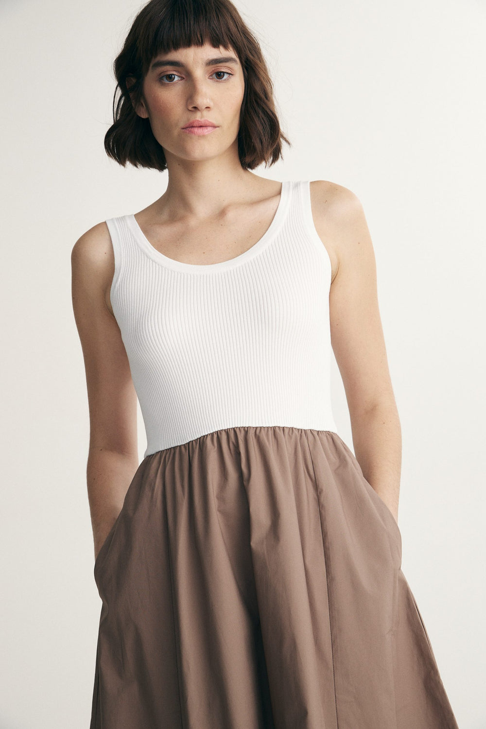 Robe bi-matière