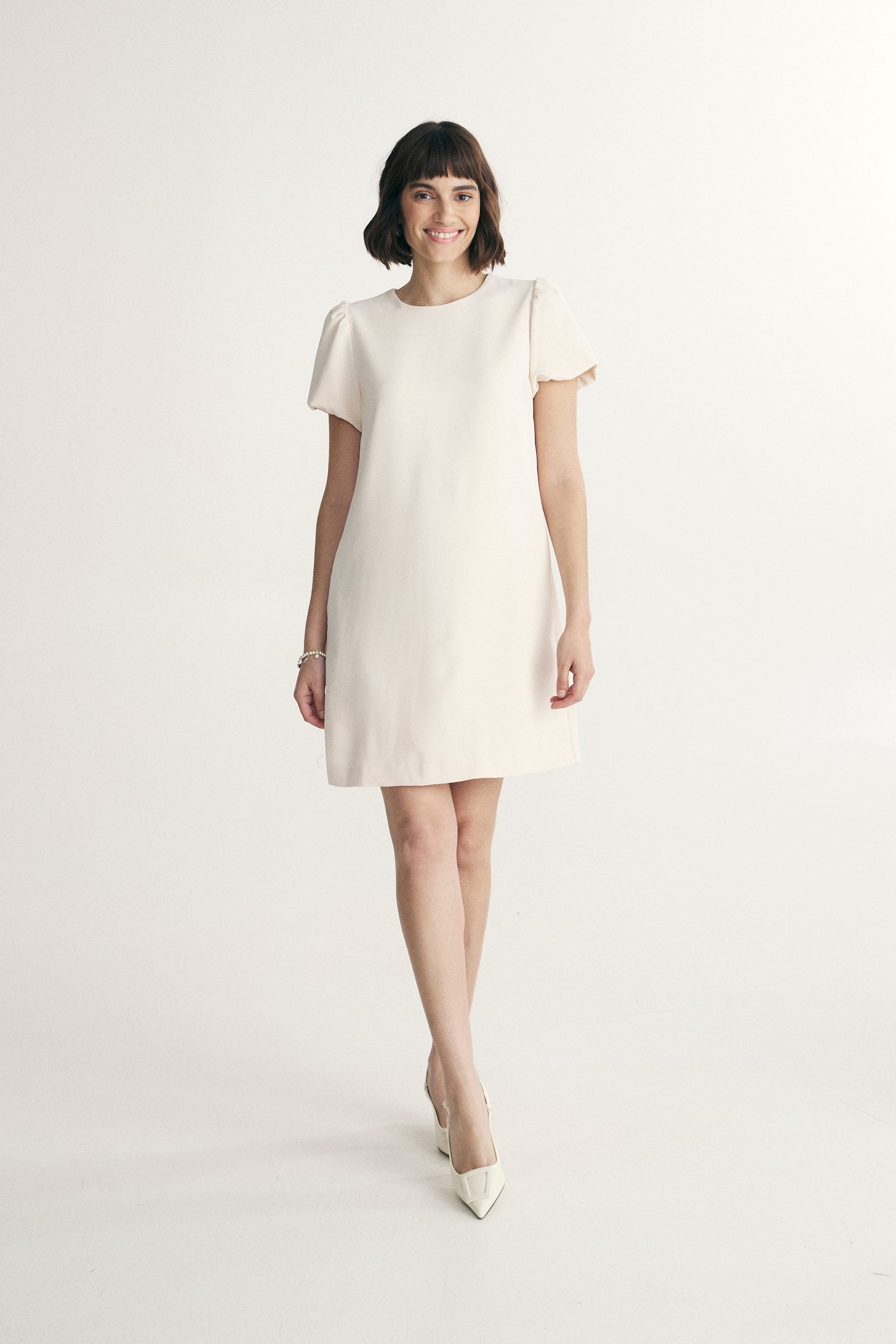 Puffy sleeve dress