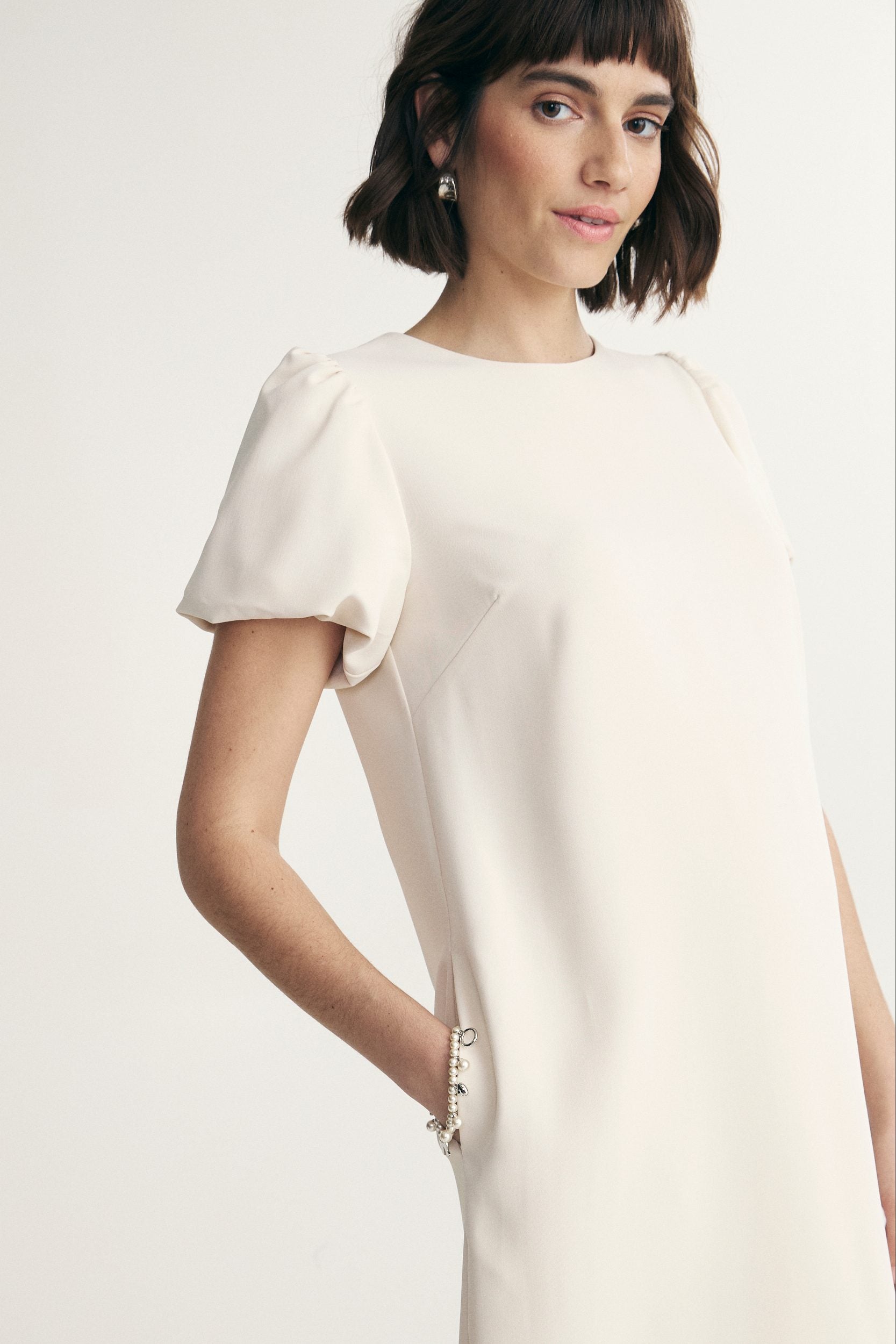 Puffy sleeve dress