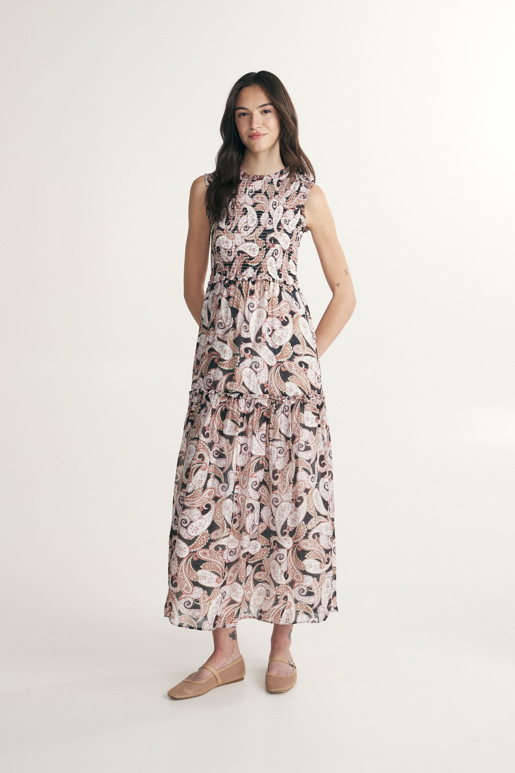 Robe longue imprimée