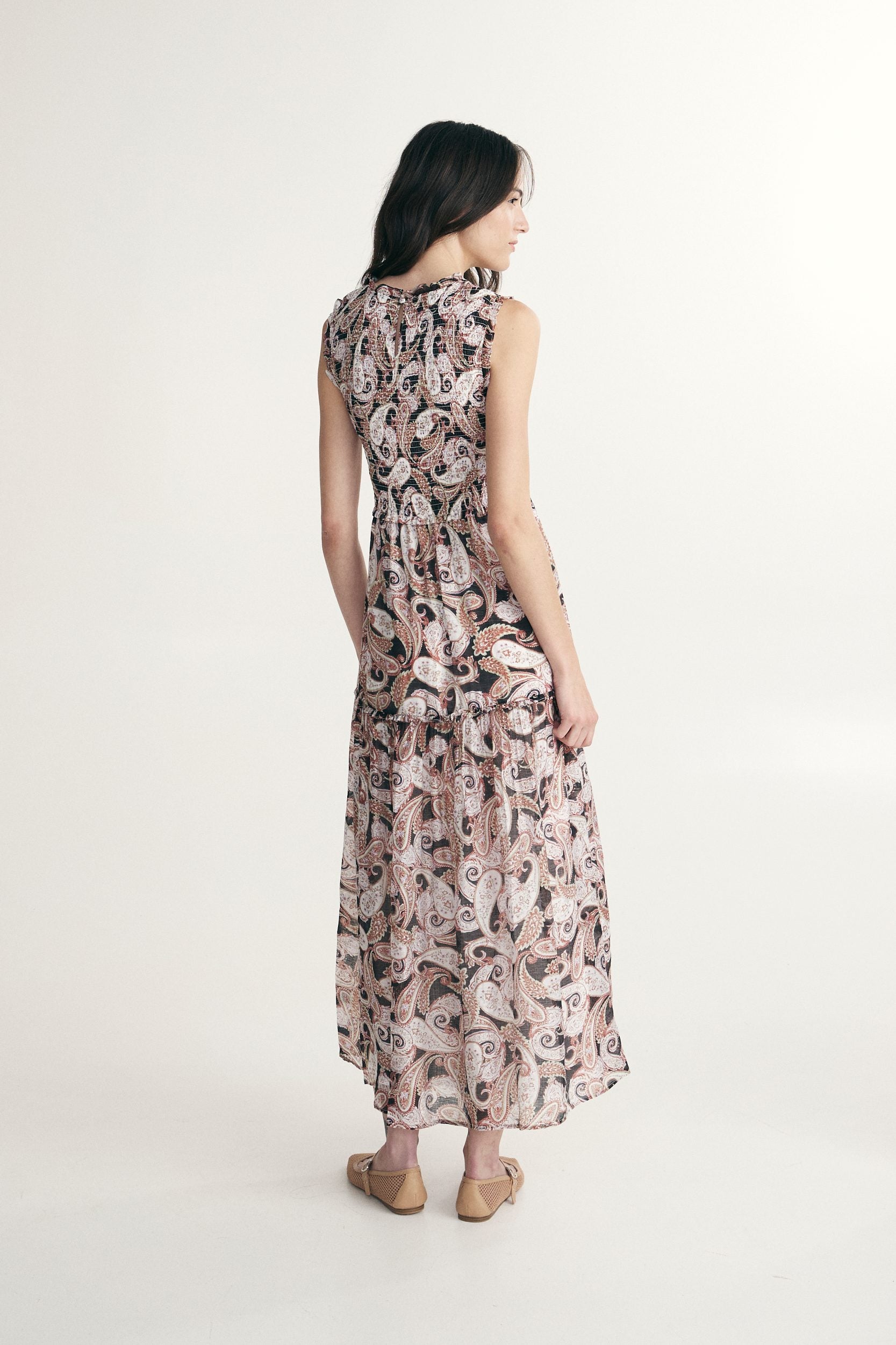Robe longue imprimée